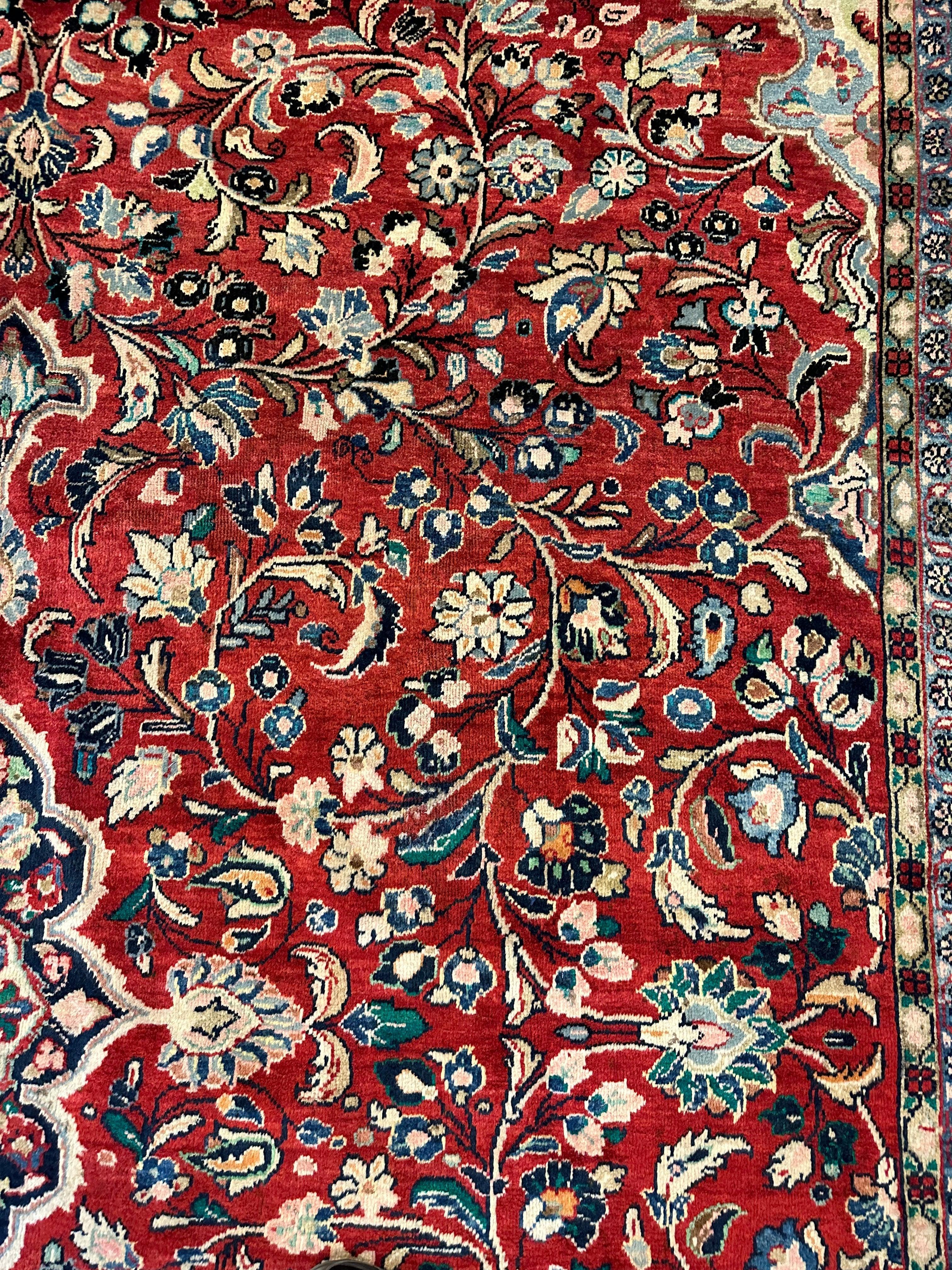 Handmade One-of-a-Kind Persian Mahal Rug - 10’ x 12’10” - Image 8
