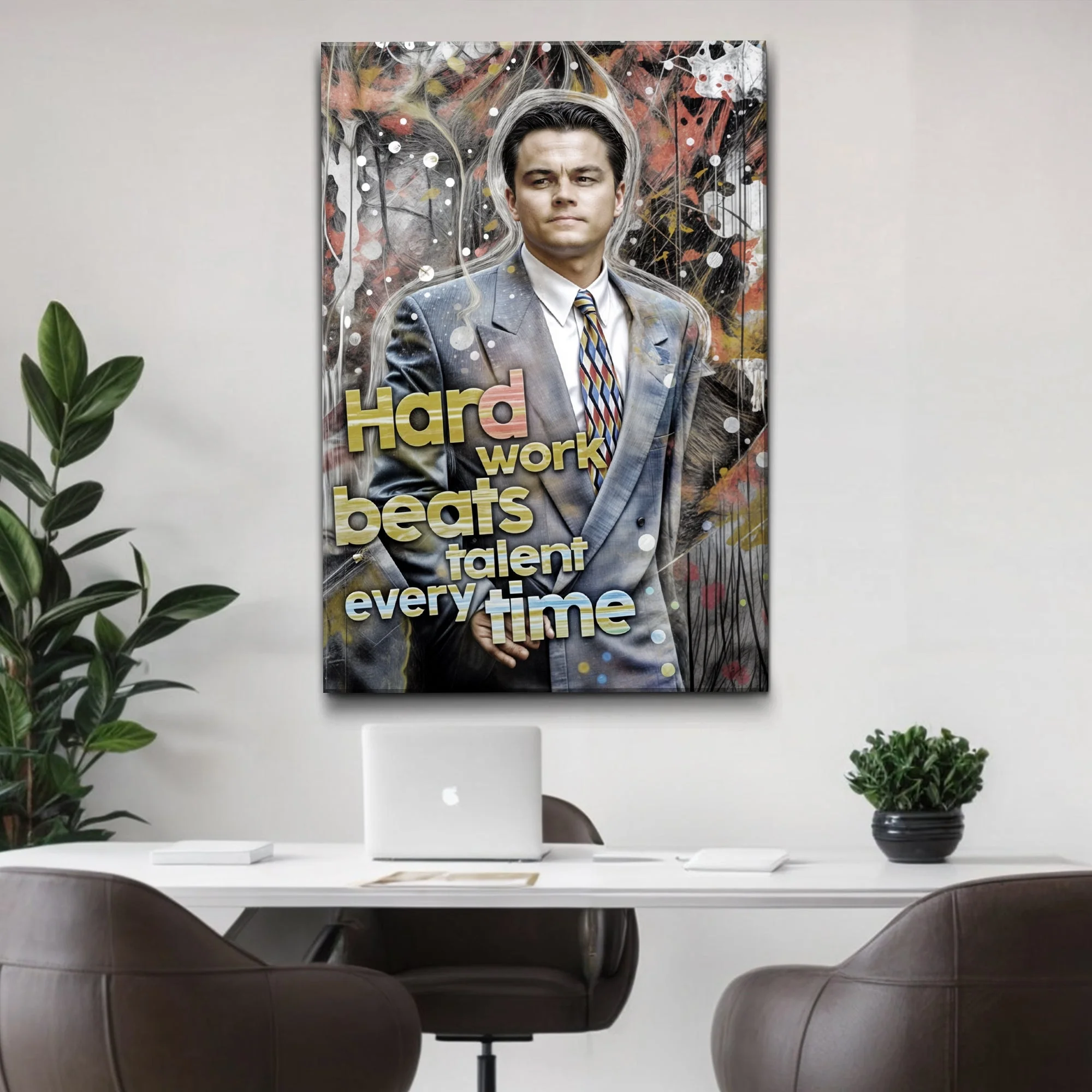 Hard Work Beats Talent Every Time Motivational Wall Sign - Image 2