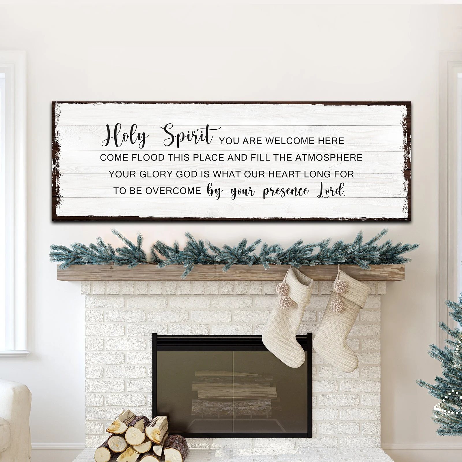 Holy Spirit Rustic Sign - Image 2