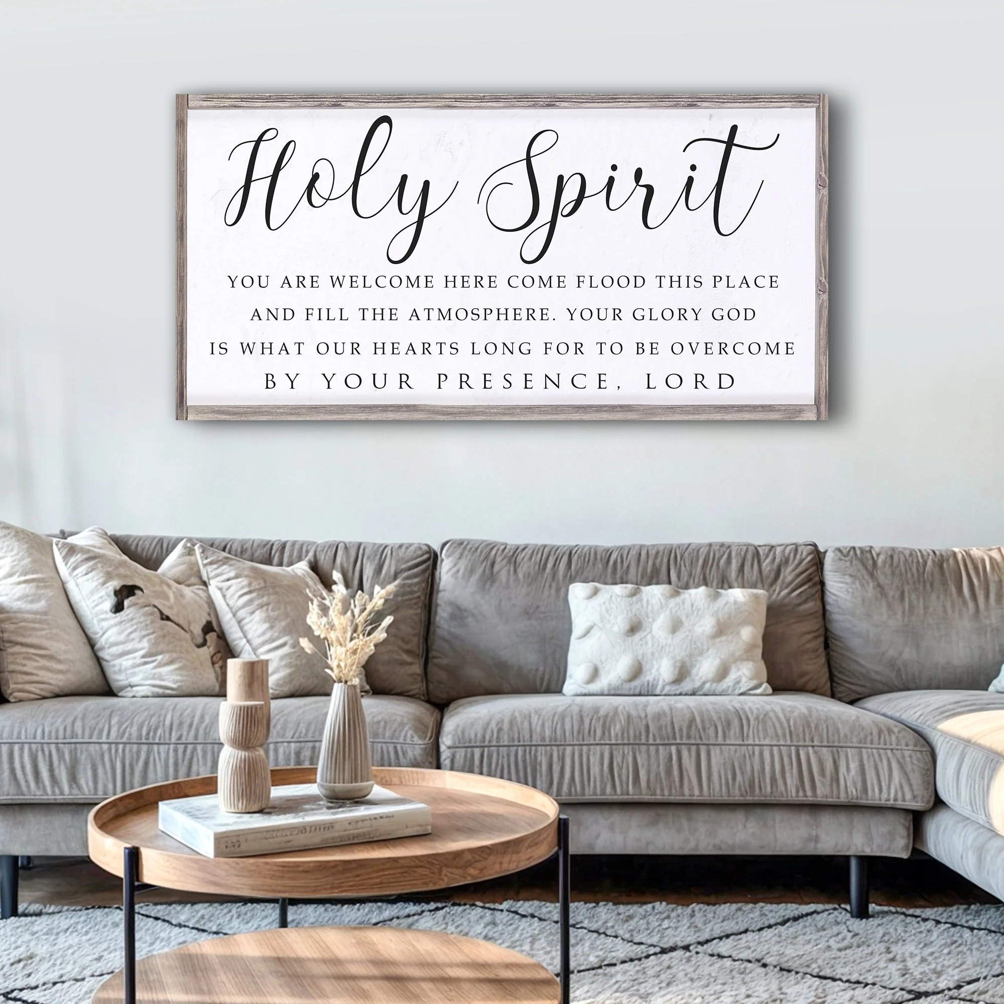 Holy Spirit You are Welcome Here Faith Sign II - Image 3