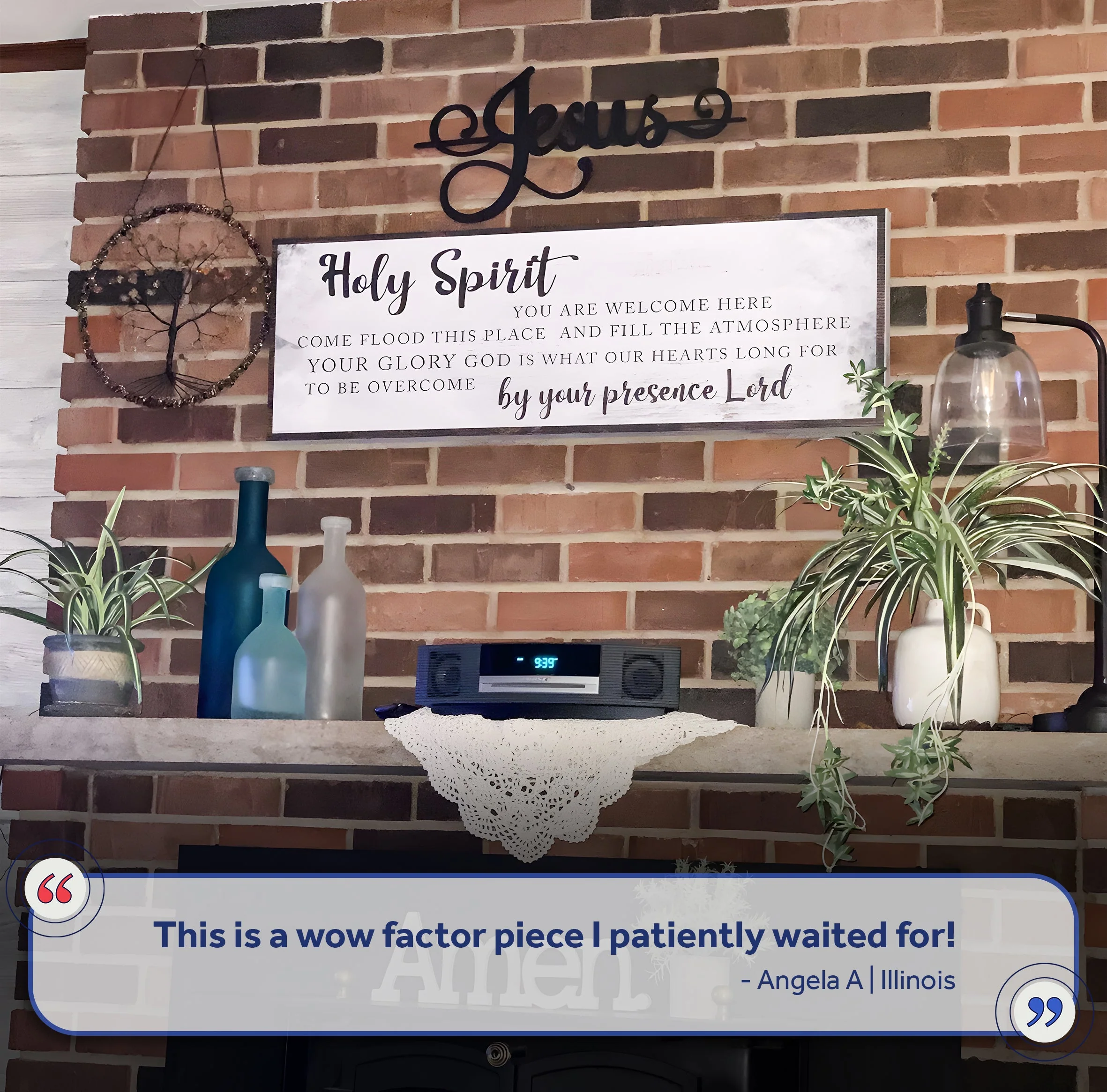 Holy Spirit You Are Welcome Here Sign - Image 6