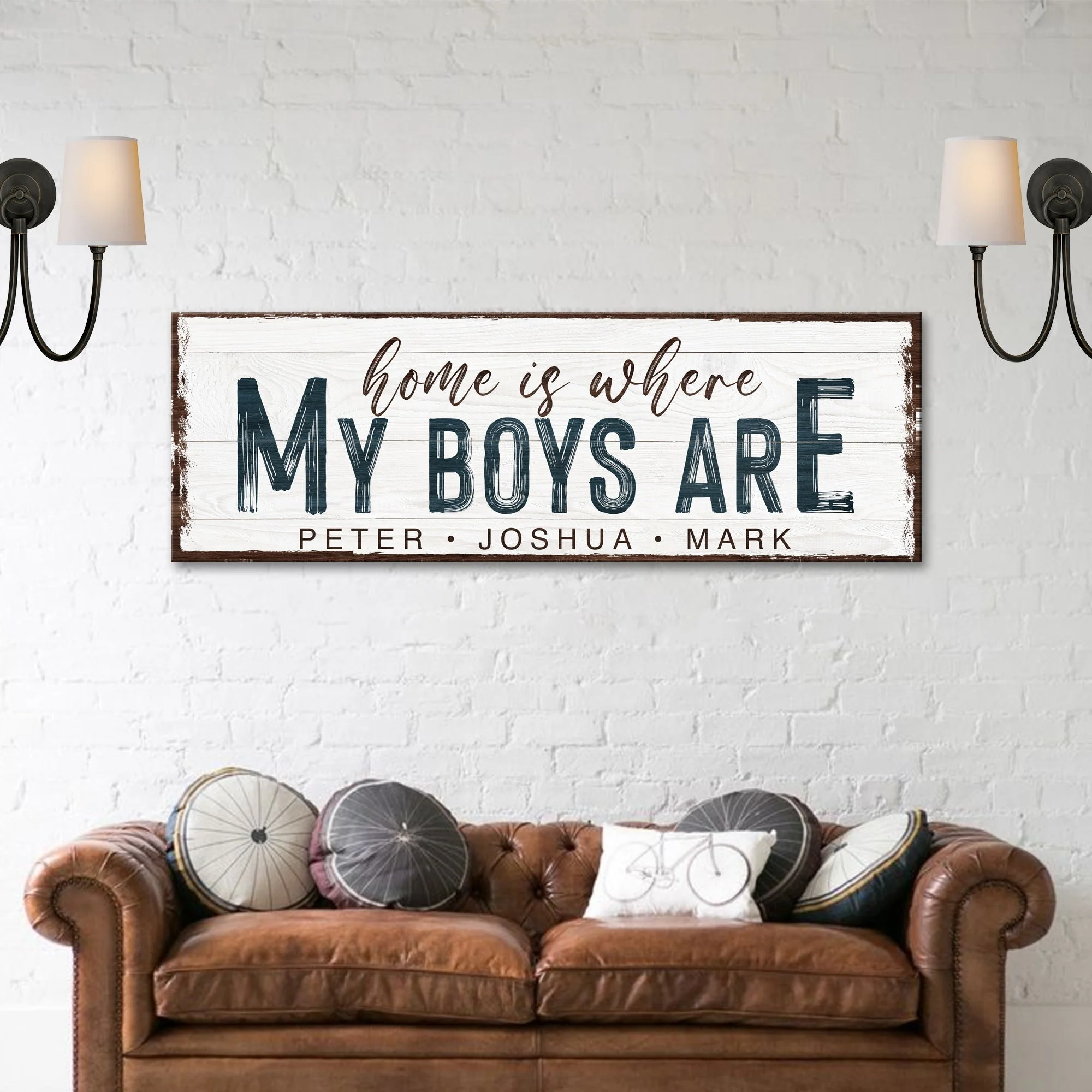 Home Is Where My Boys Are Sign - Image 2