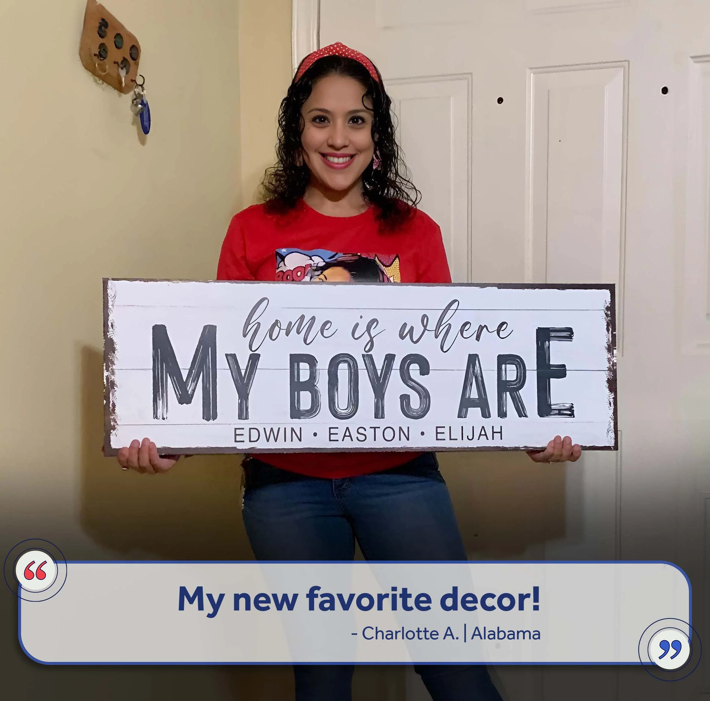 Home Is Where My Boys Are Sign - Image 7