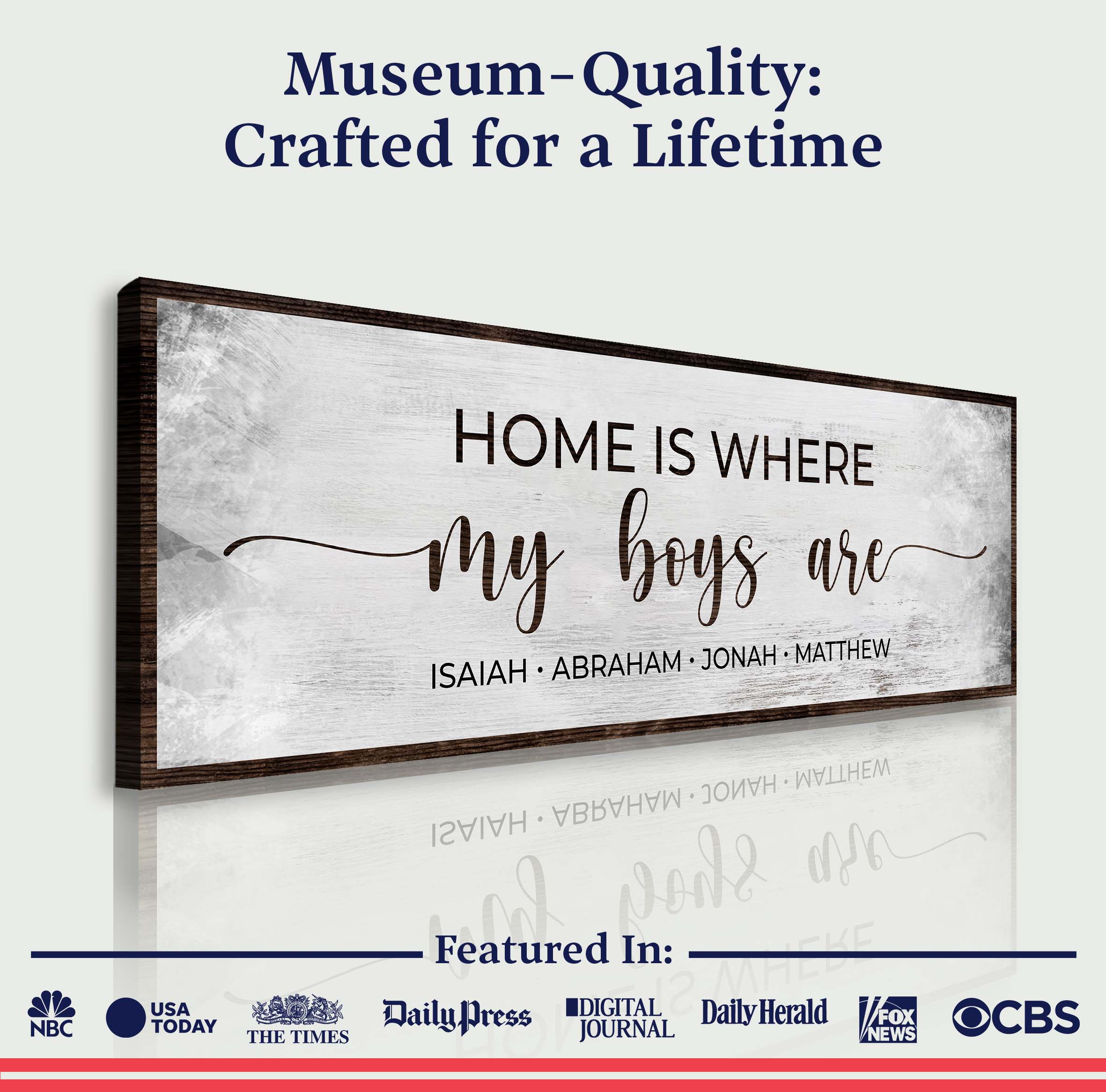 Home Is Where My Boys Are Sign II - Image 3