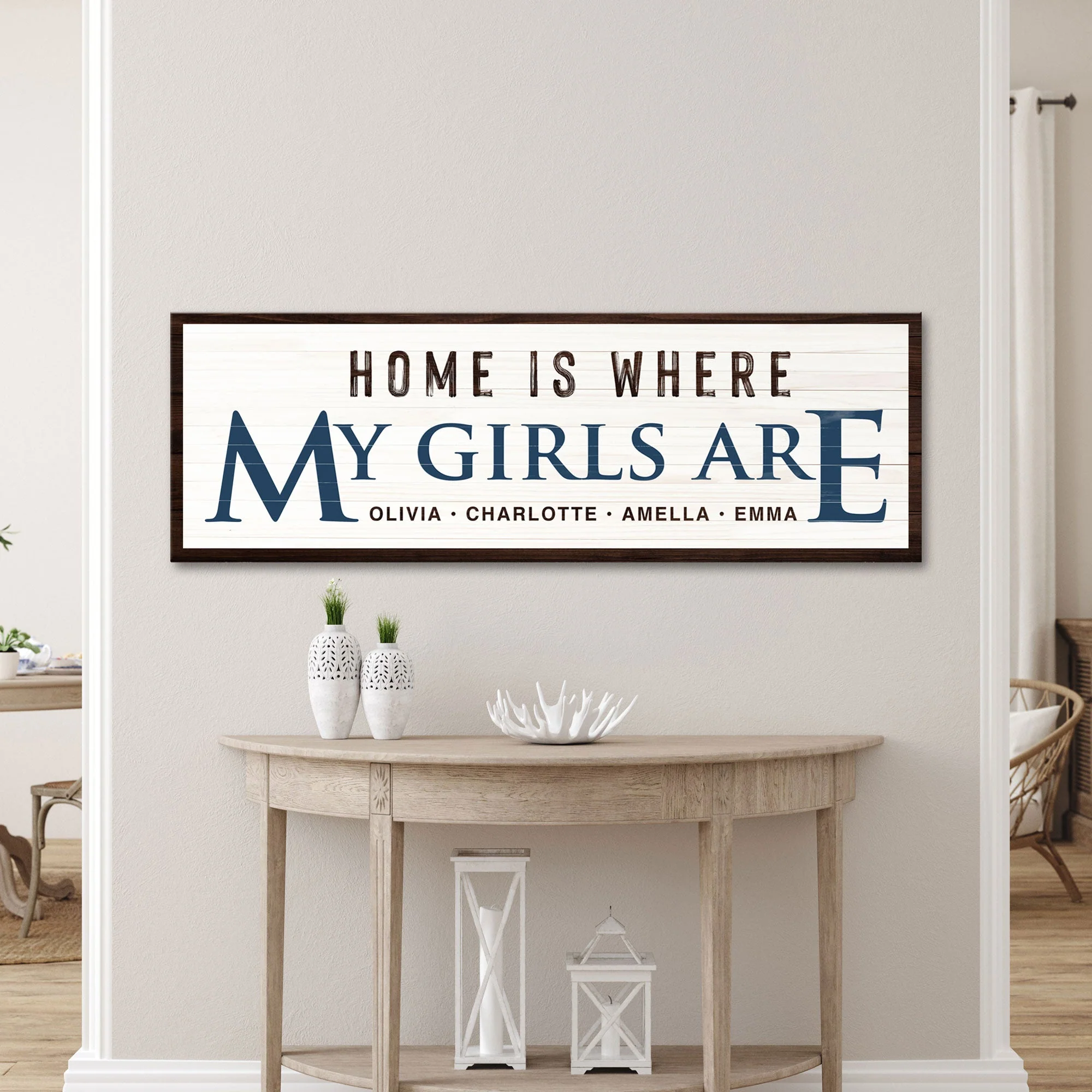 Home Is Where My Girls Are Sign III - Image 2