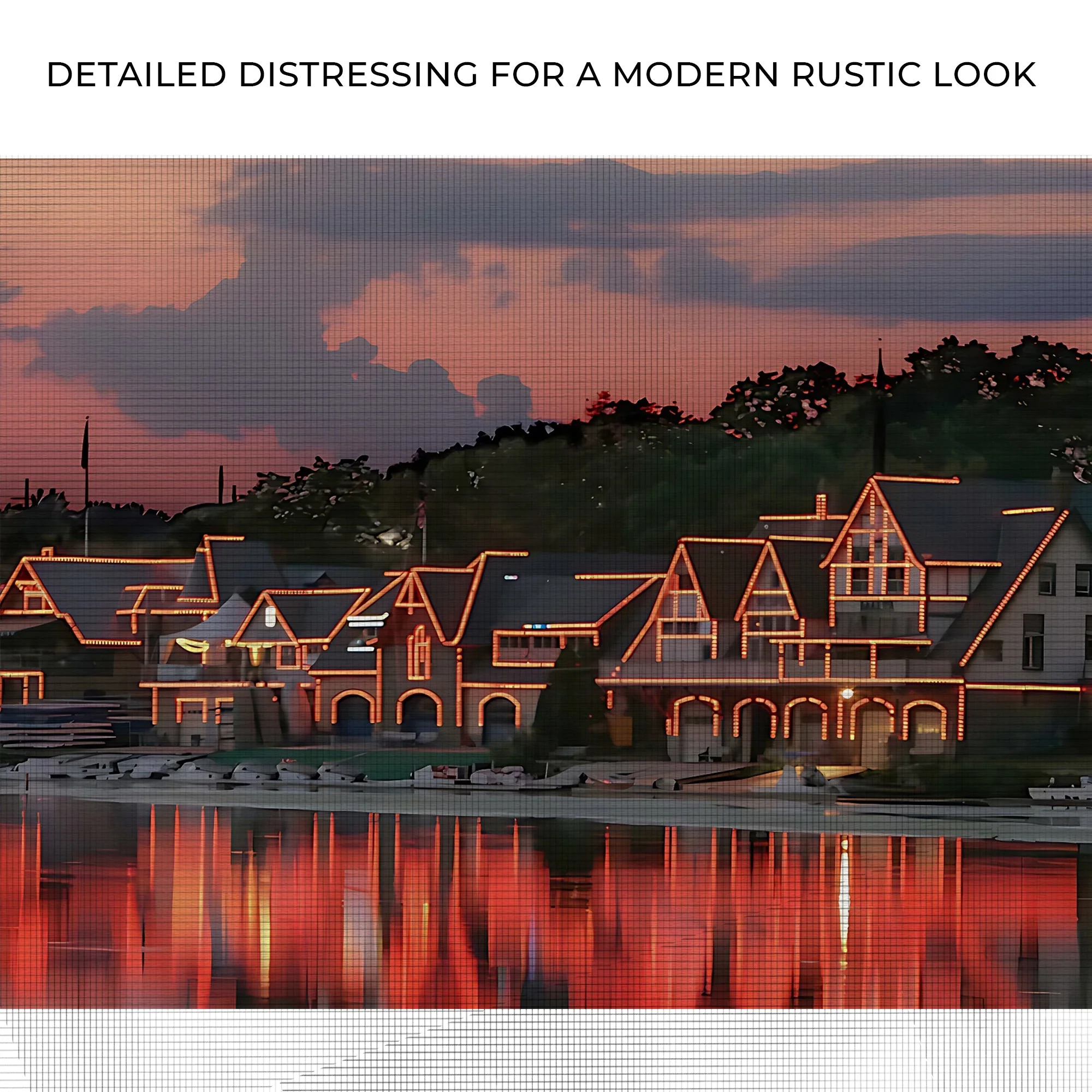Houses Philadelphia Boathouse Row Canvas Wall Art - Image 4