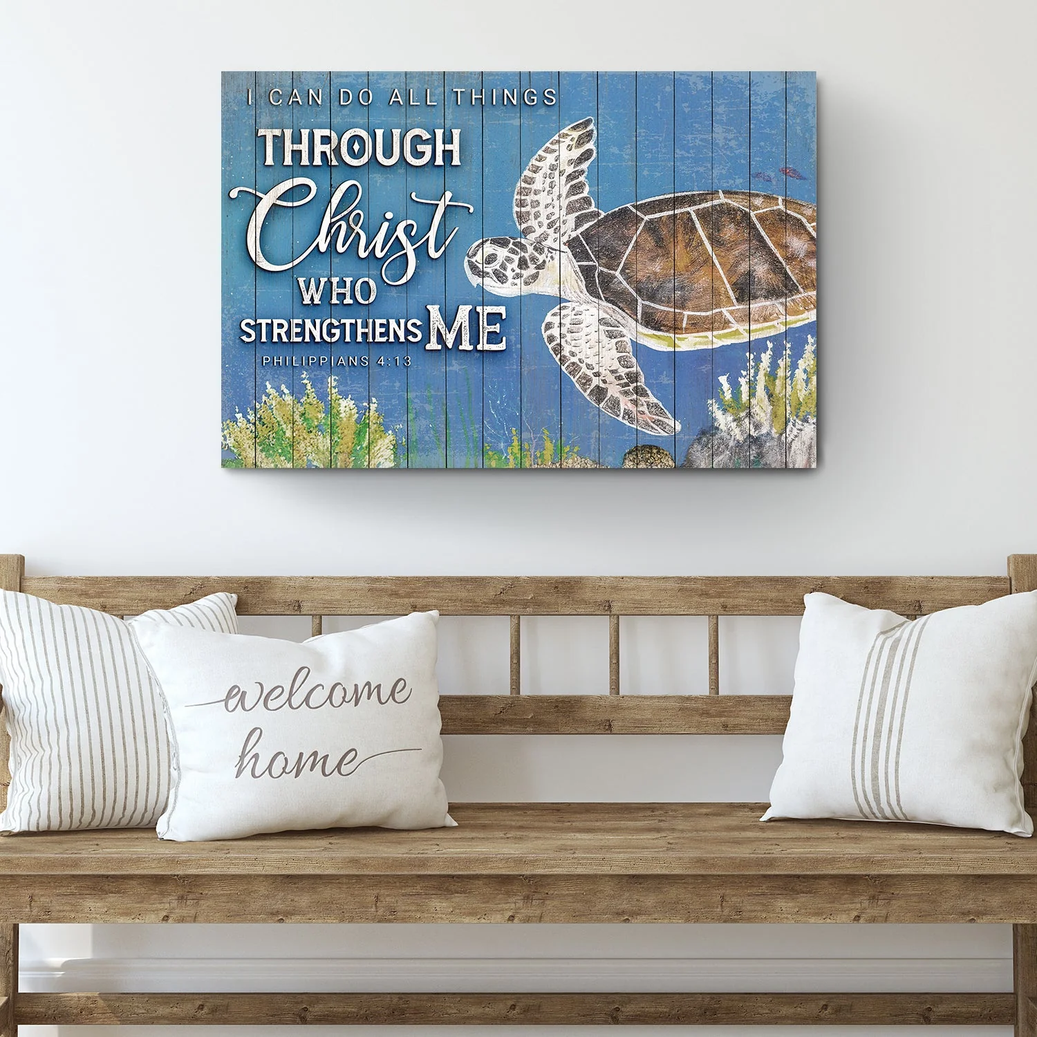 I Can Do All Things Through Christ Who Strengthens Me Faith Sign IV - Image 3