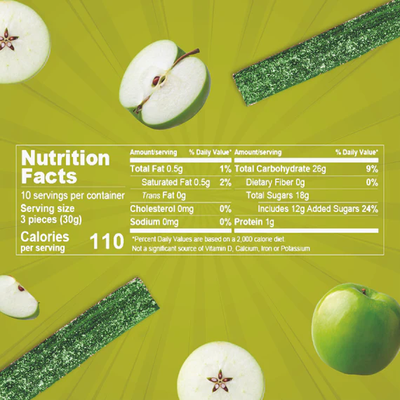 Insanely Sour Green Apple Belts | Zweet | 10 oz - Image 3