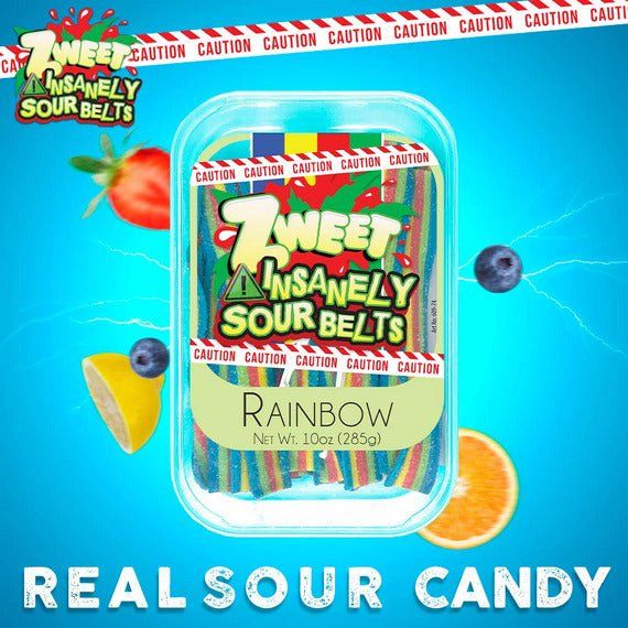 Insanely Sour Rainbow Belts | Zweet | 10 oz - Image 5