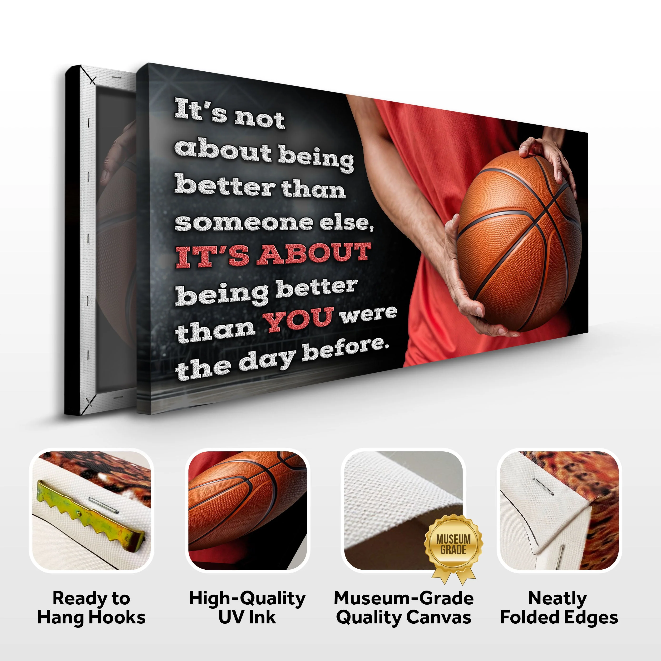 It's Not About Being Better Sports Quote Sign V - Image 3