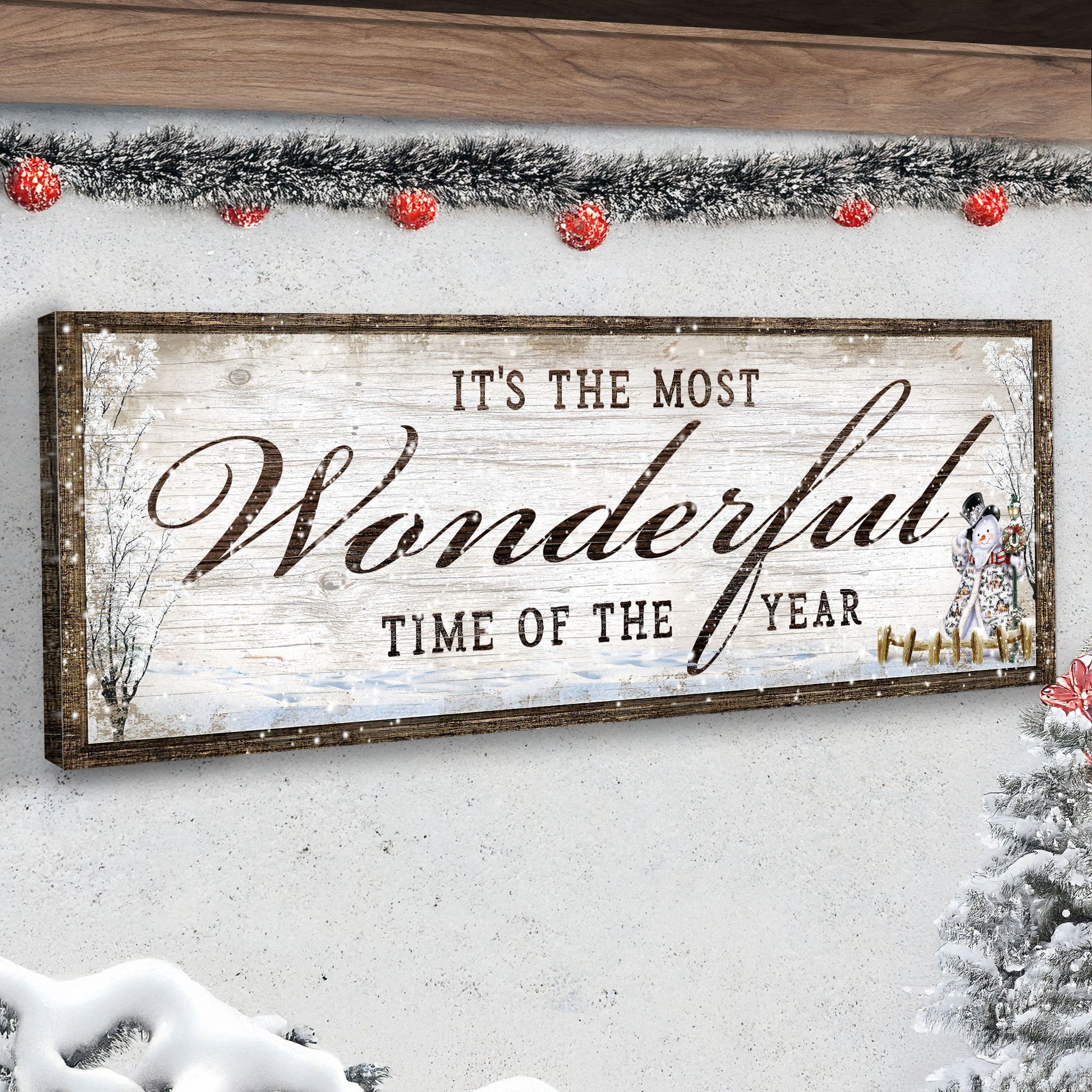 It's The Most Wonderful Time Of The Year Christmas Sign - Image 3