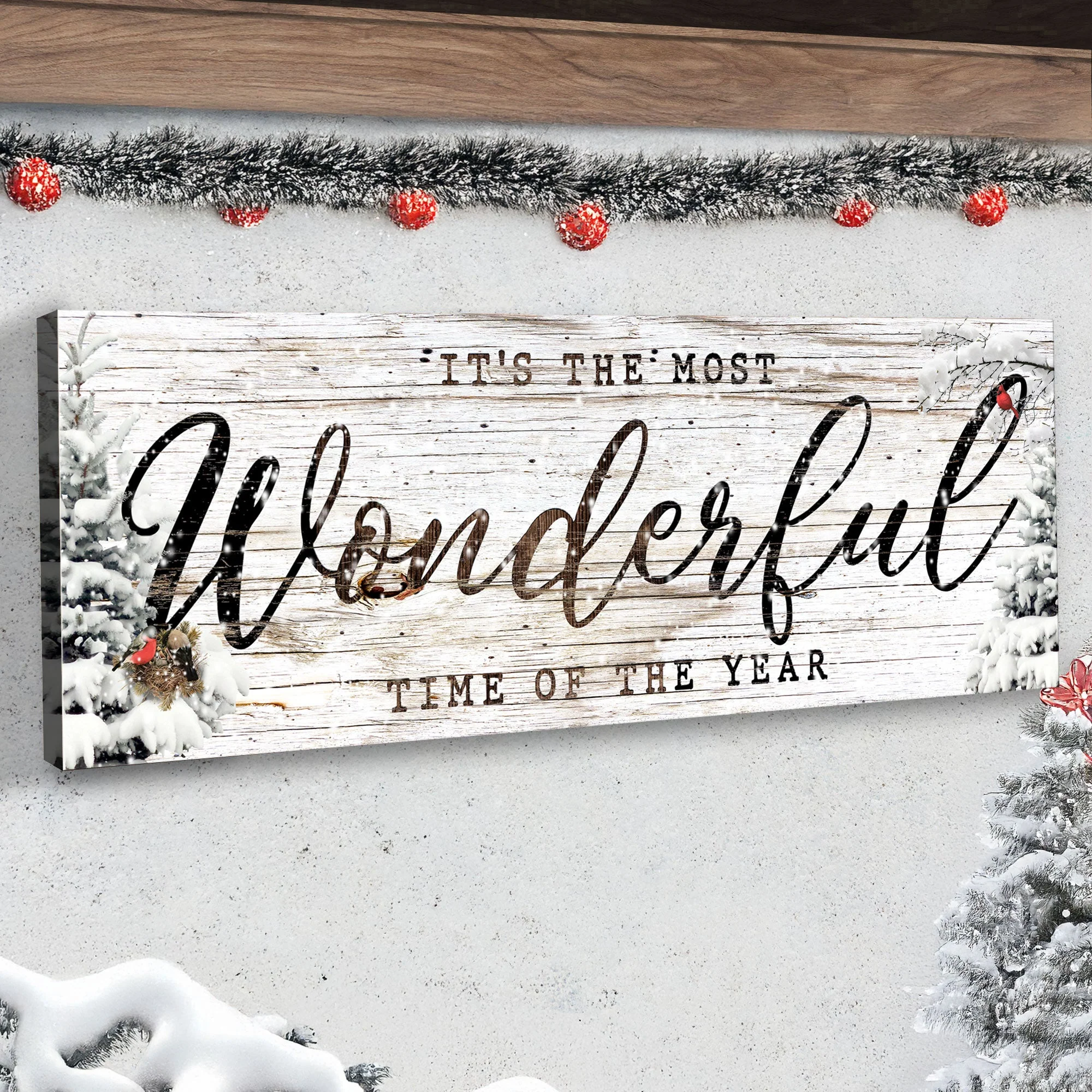 It's the most Wonderful Time of the Year Christmas Sign V - Image 3
