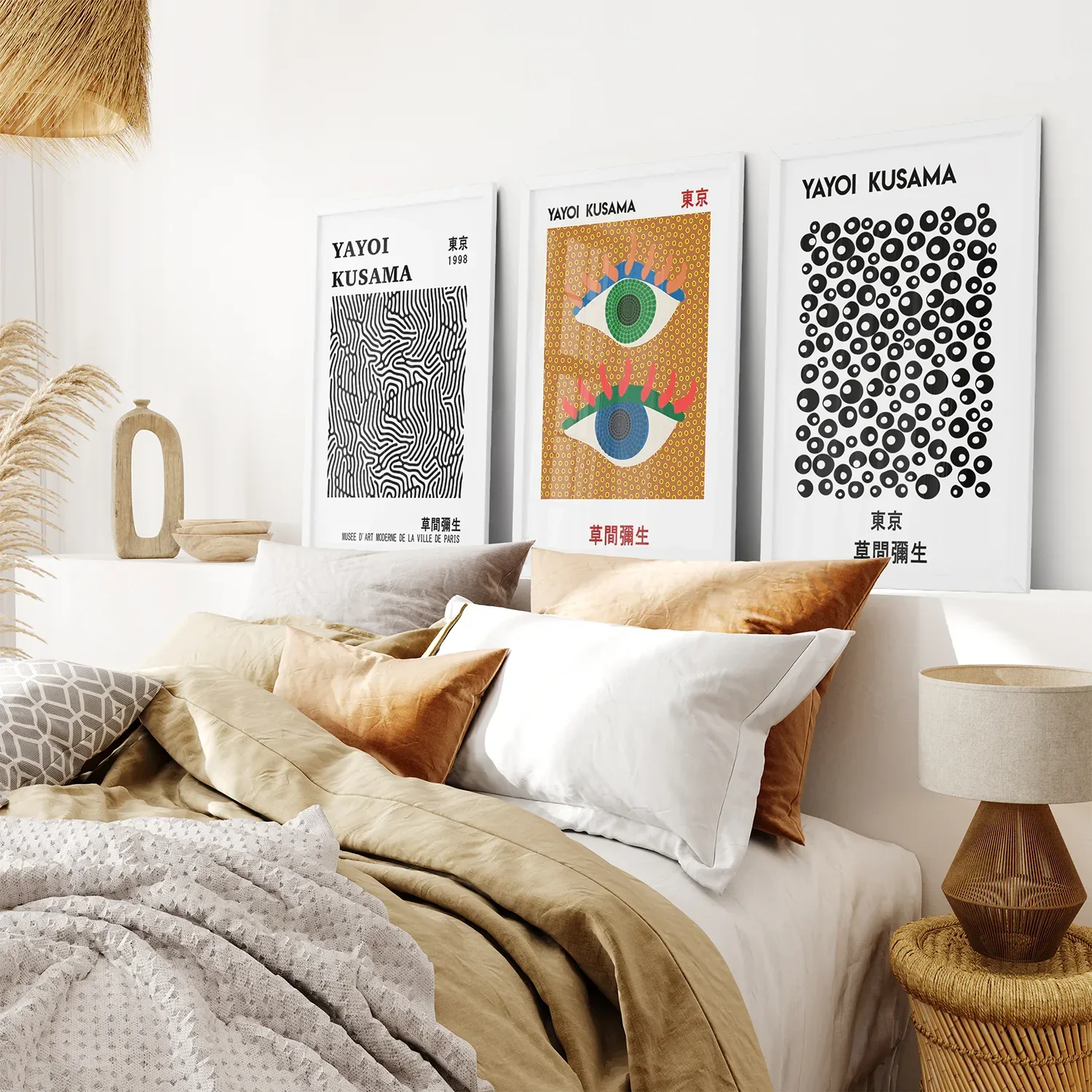 Japanese Yayoi Kusama Famous Wall Art Decor - Image 2