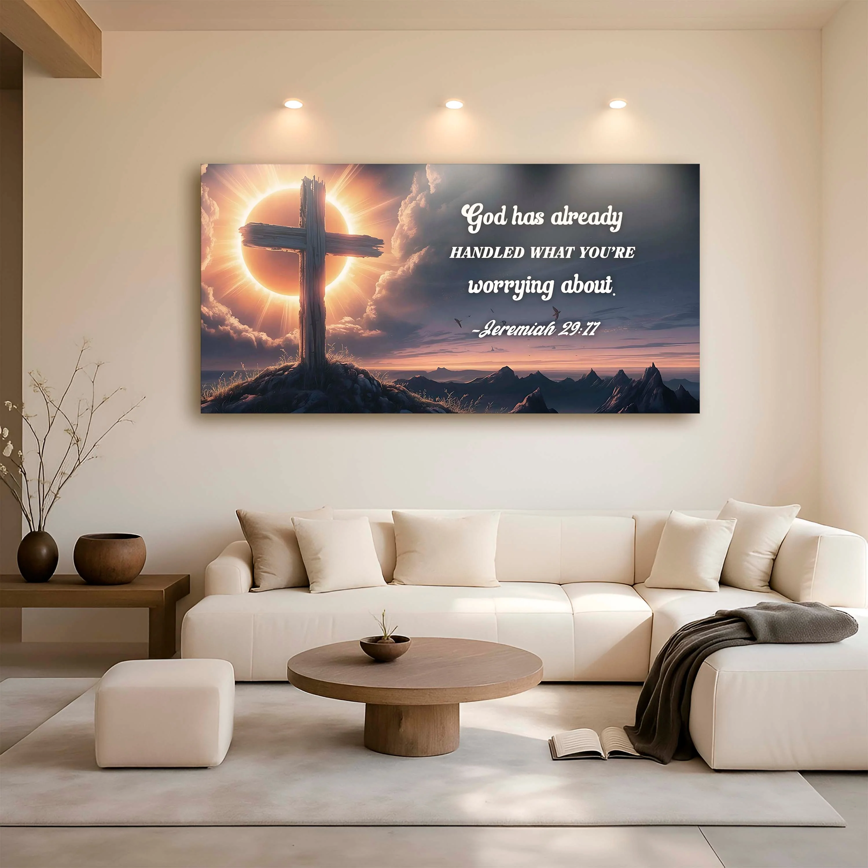Jeremiah 29:11 - God Has Already Handled What You're Worrying Faith Sign - Image 5