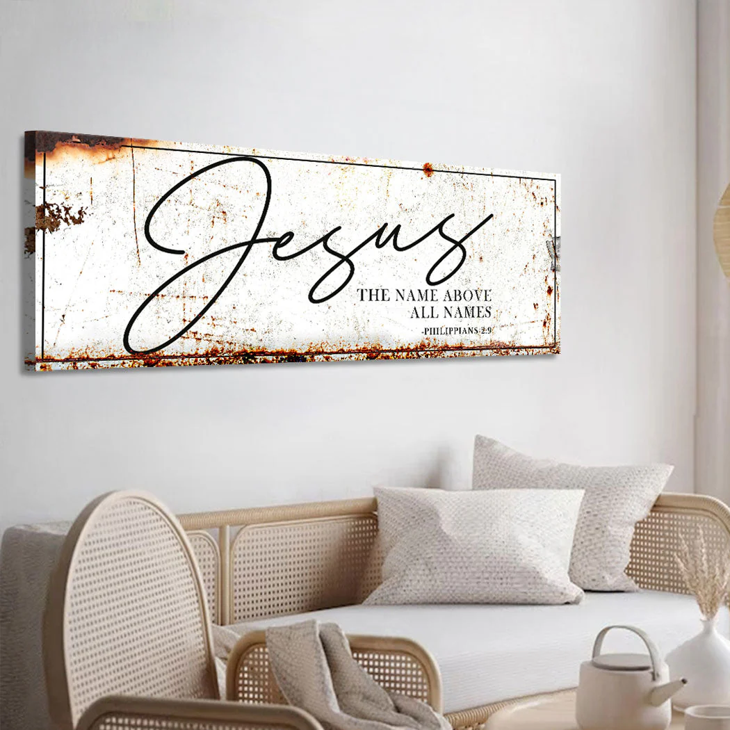 Jesus The Name Above All Names - Philippians 2:9 Faith Sign II - Image 3