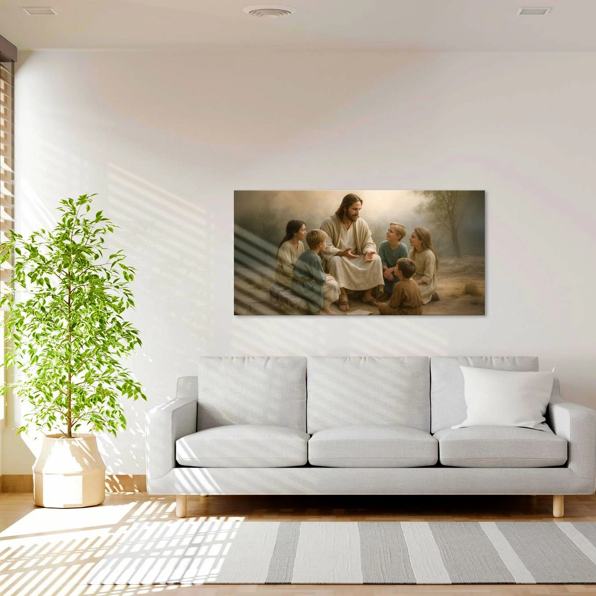 Jesus with Children Faith Wall Art III - Image 3