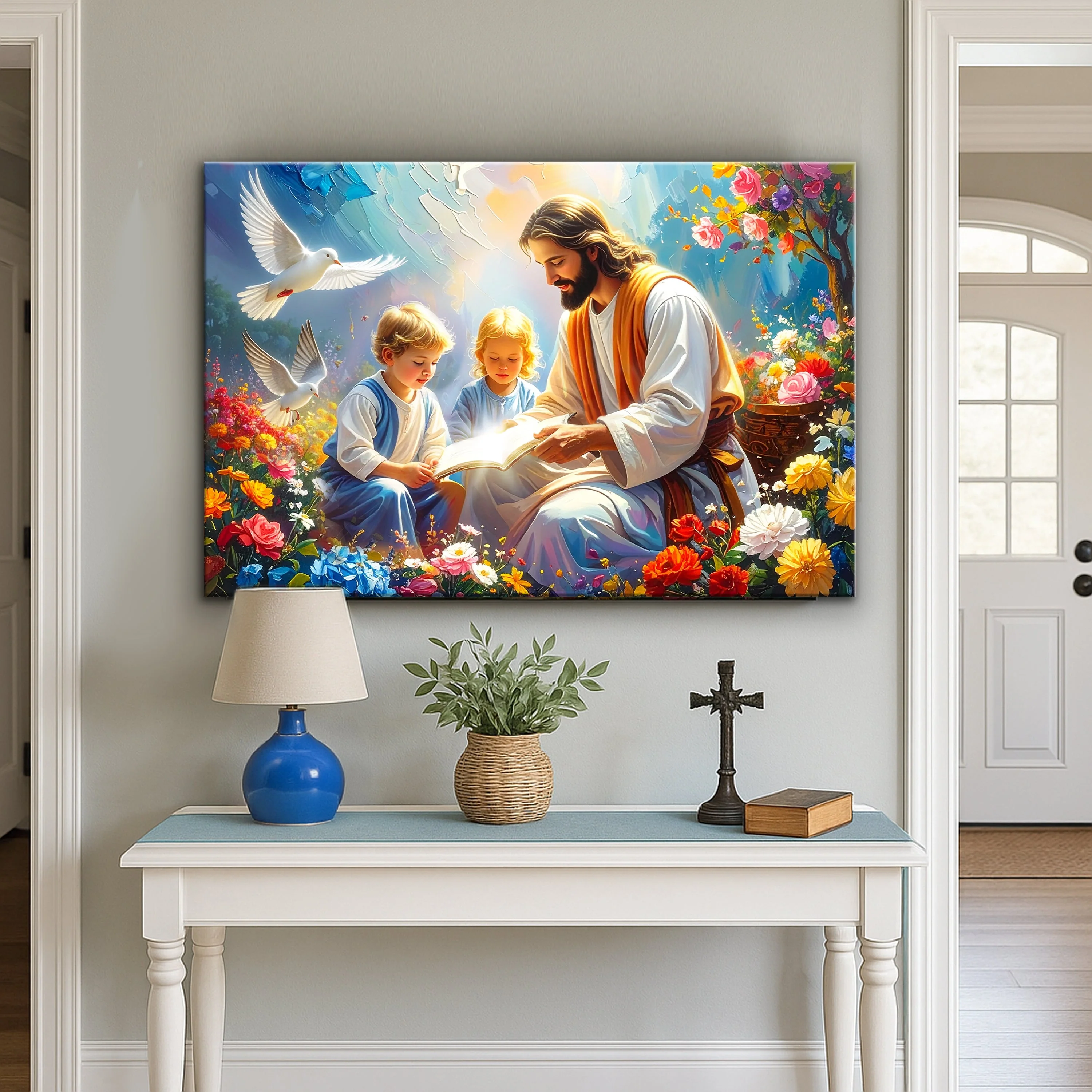 Jesus With Children Faith Wall Art IV - Image 4