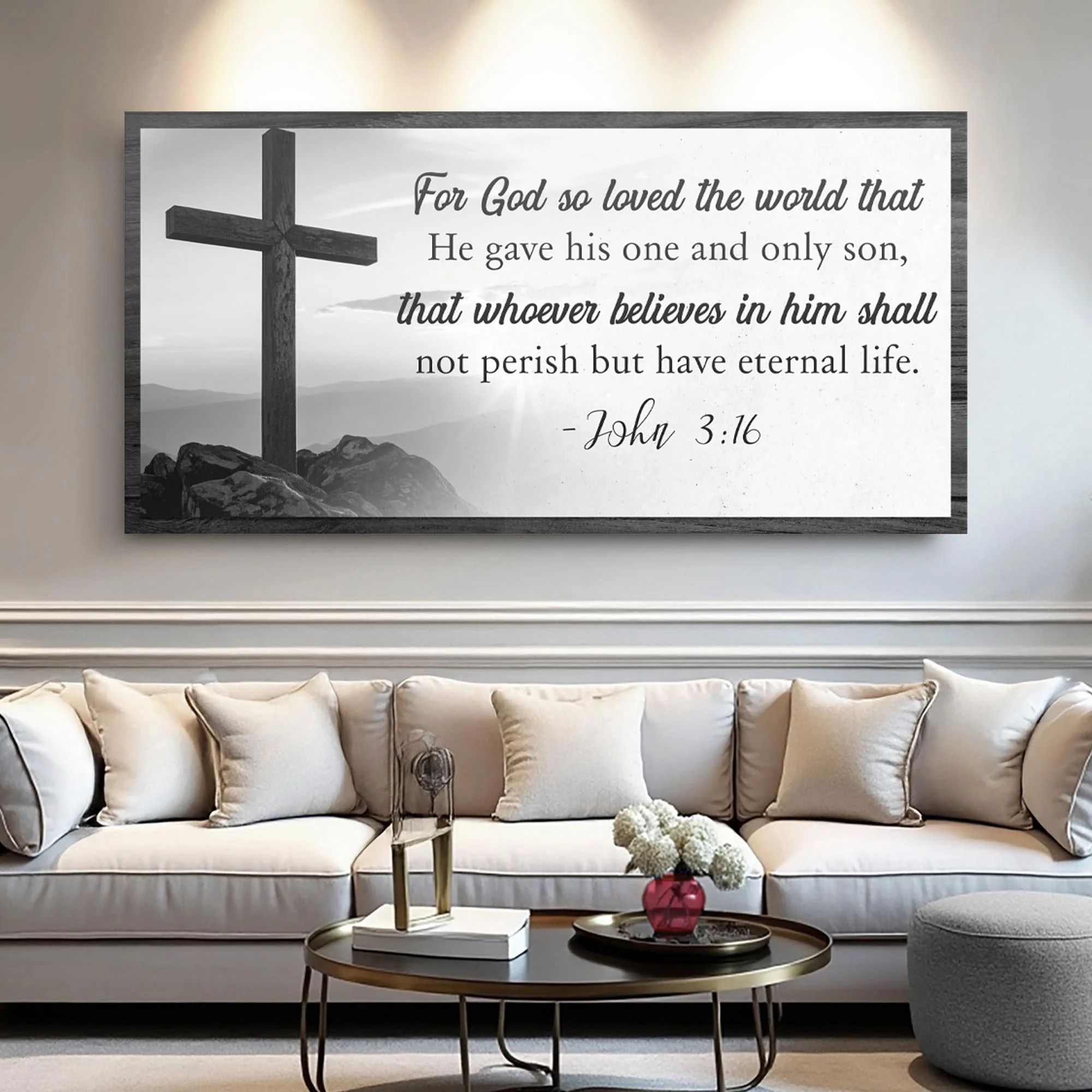 John 3:16: For God So Loved The World Faith Sign V - Image 5