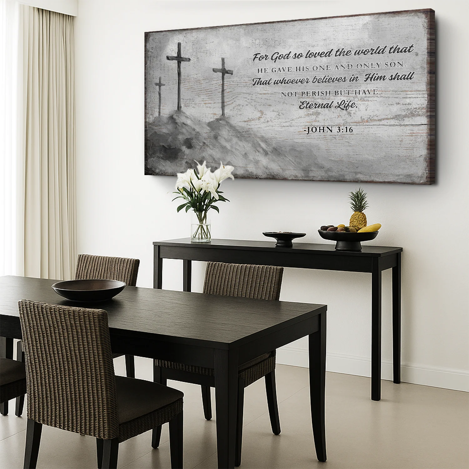 John 3:16: For God So Loved The World Faith Sign VIII - Image 3