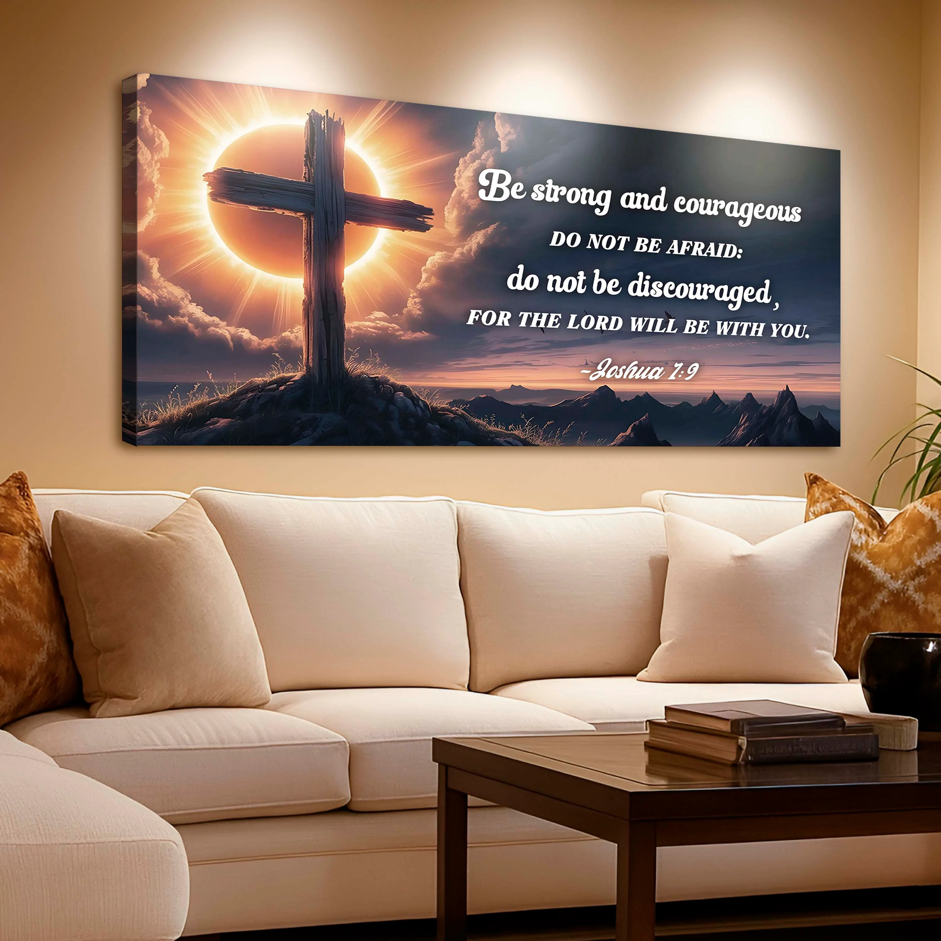 Joshua 1:9 - The Lord Will Be With You Faith Sign - Image 4