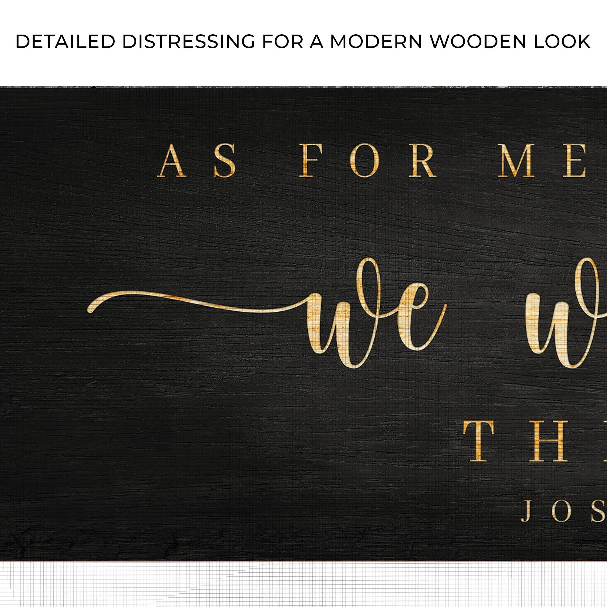 Joshua 24:15 - We Will Serve The Lord Sign III - Image 4