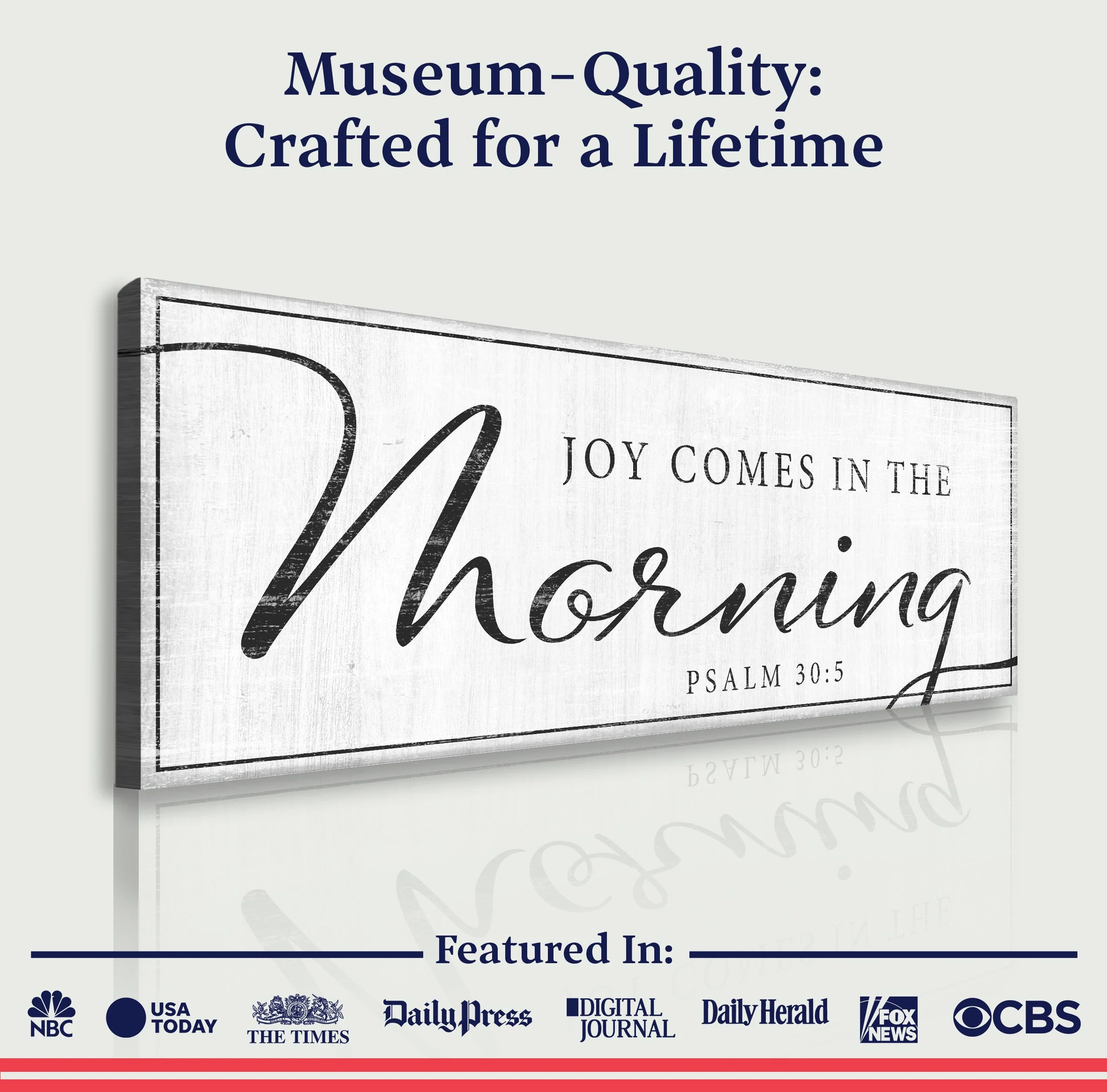 Joy Comes In The Morning Faith Sign IV - Image 4