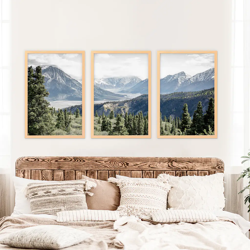 Kluane National Park Wilderness Nature Triptych. Mountains Prints - Image 8