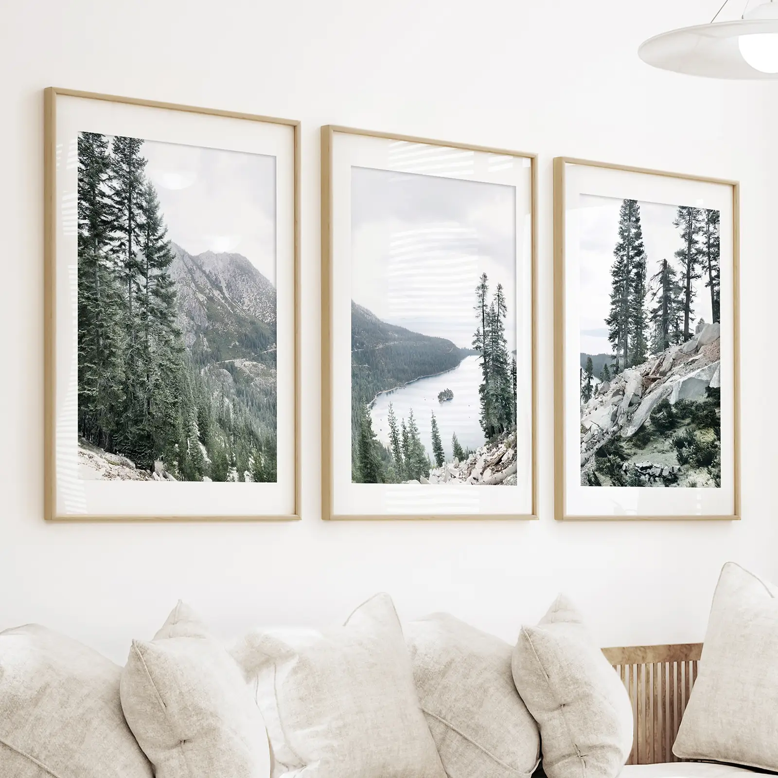 Lake Tahoe, Sierra Nevada. 3 Piece Wall Art - Image 2
