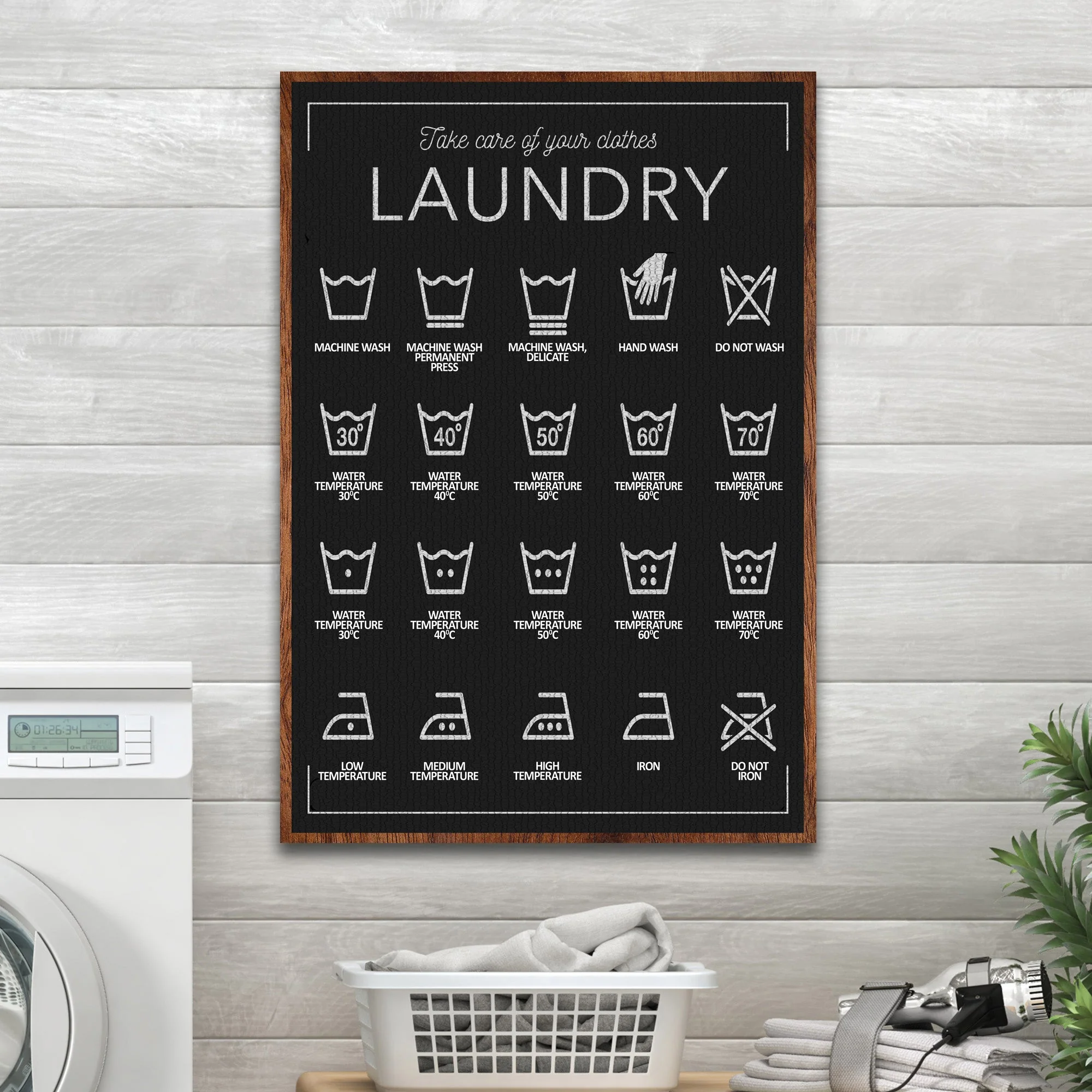 Laundry Symbols Sign II - Image 6