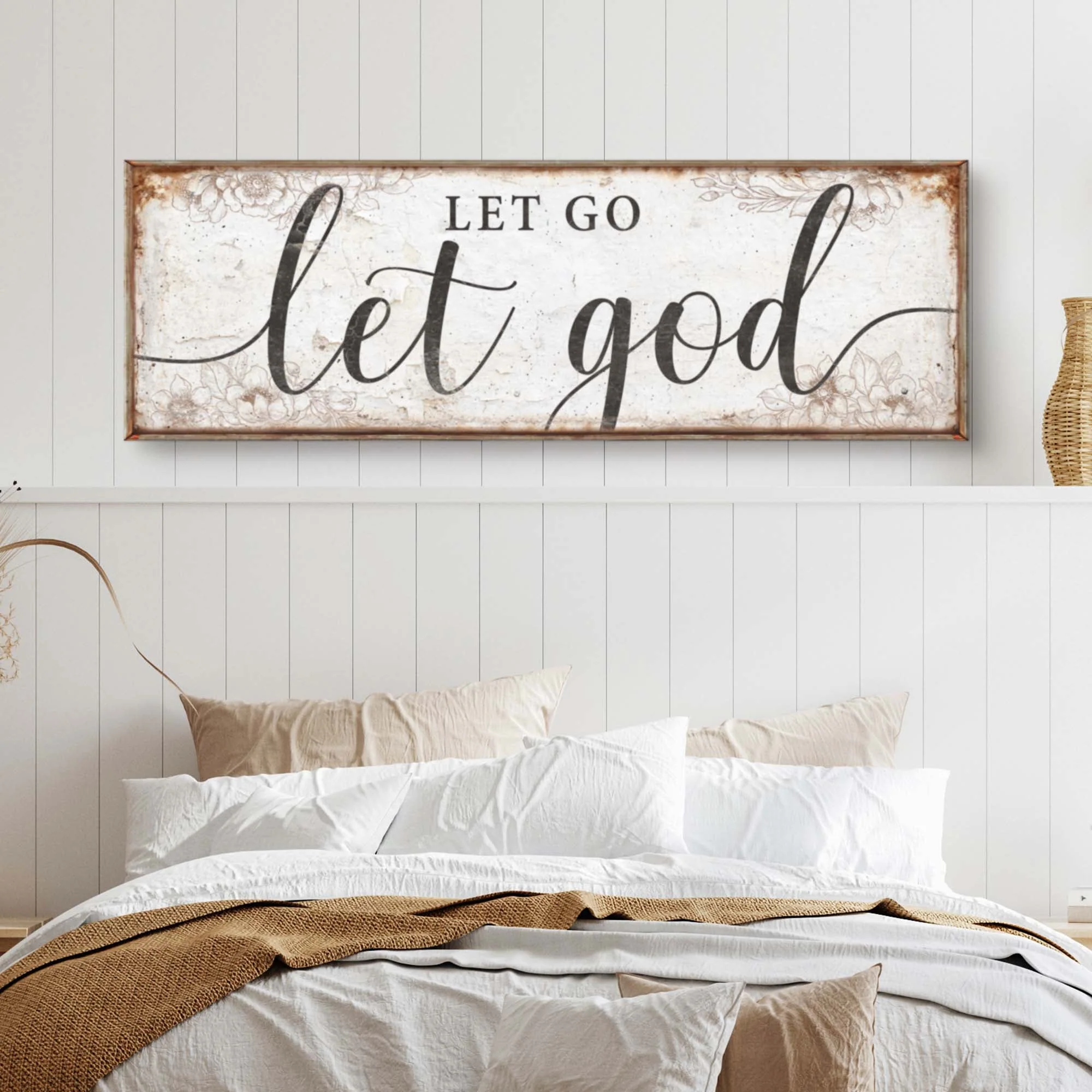Let Go Let God Faith Sign V - Image 2