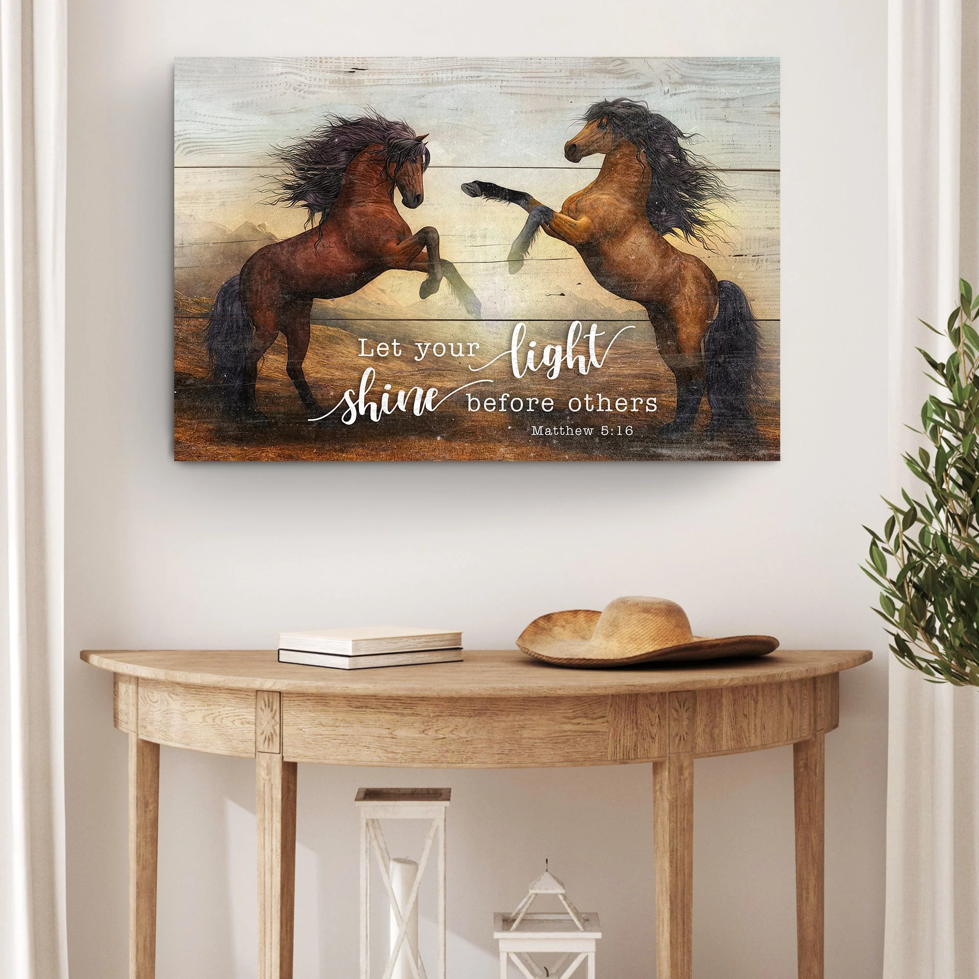 Let Your Light Shine Before Others Matthew 5:16 Faith Sign - Image 3
