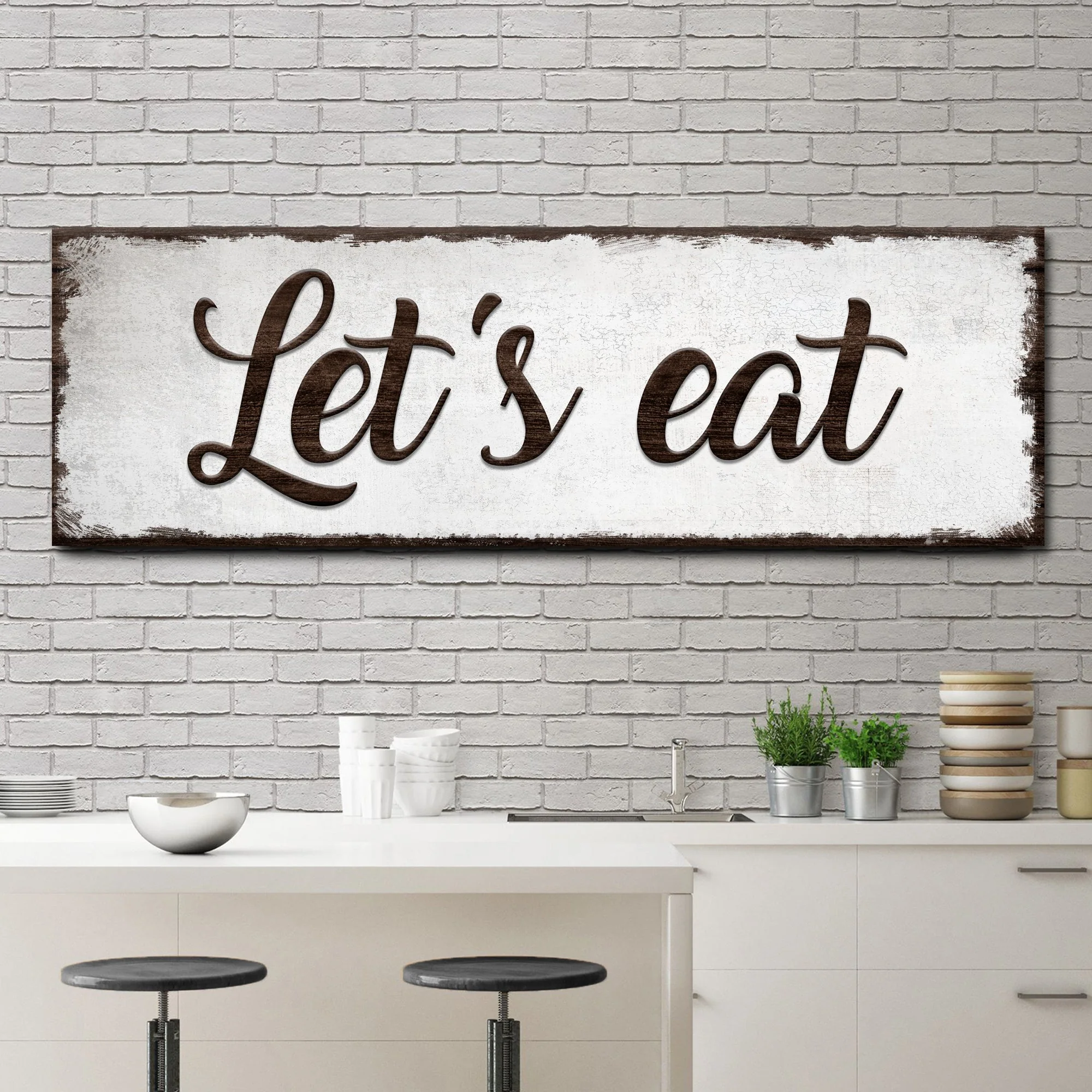Let's Eat Sign - Image 2