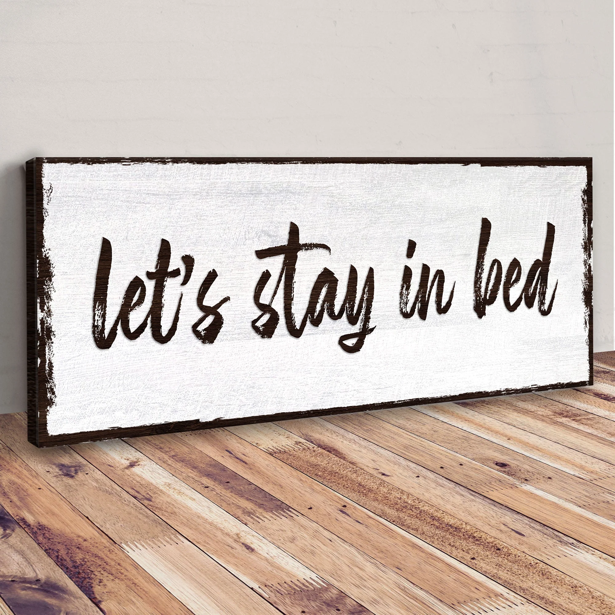 Let's Stay In Bed Sign - Image 3