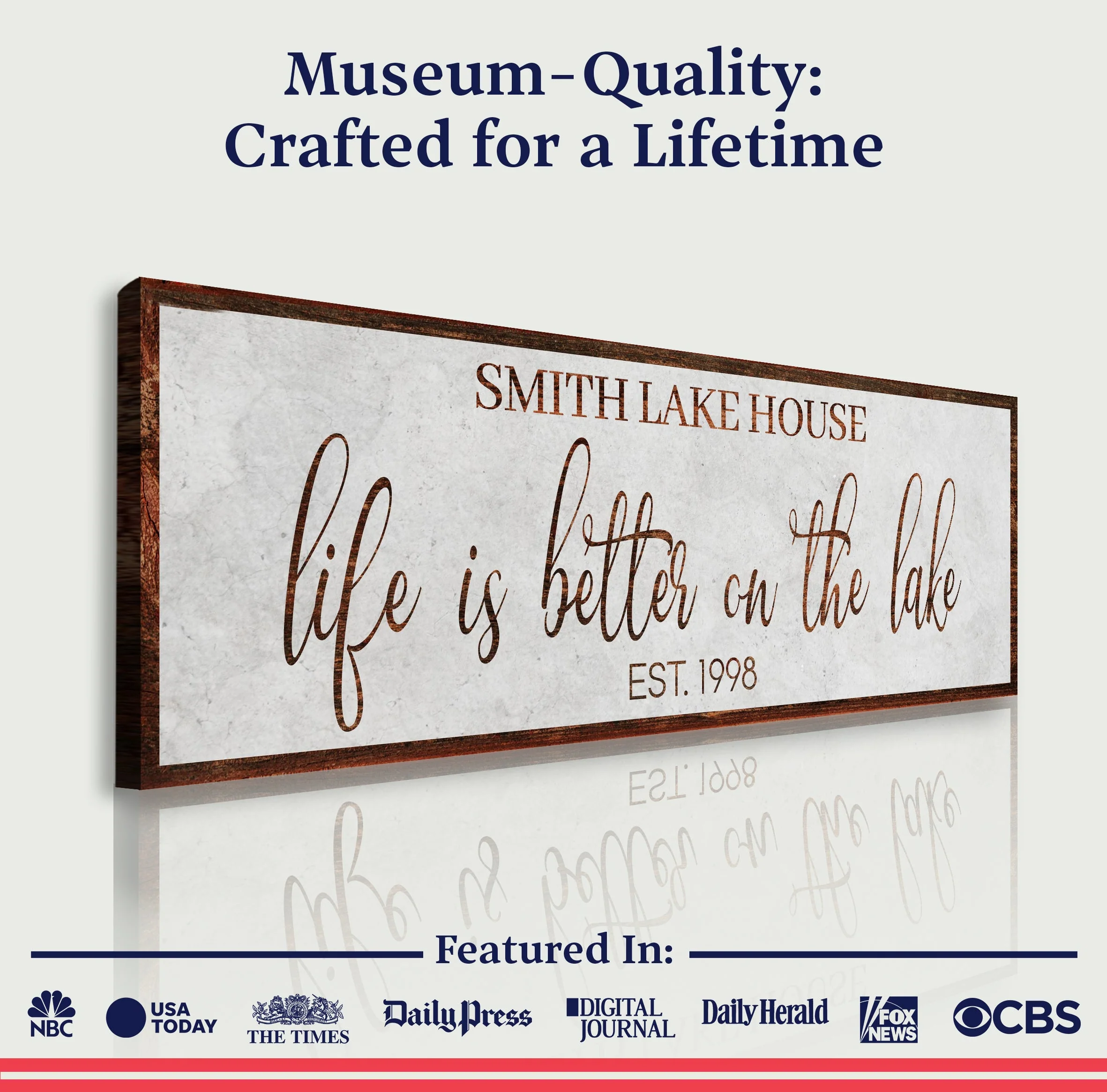 Life Is Better On The Lake Sign II - Image 3