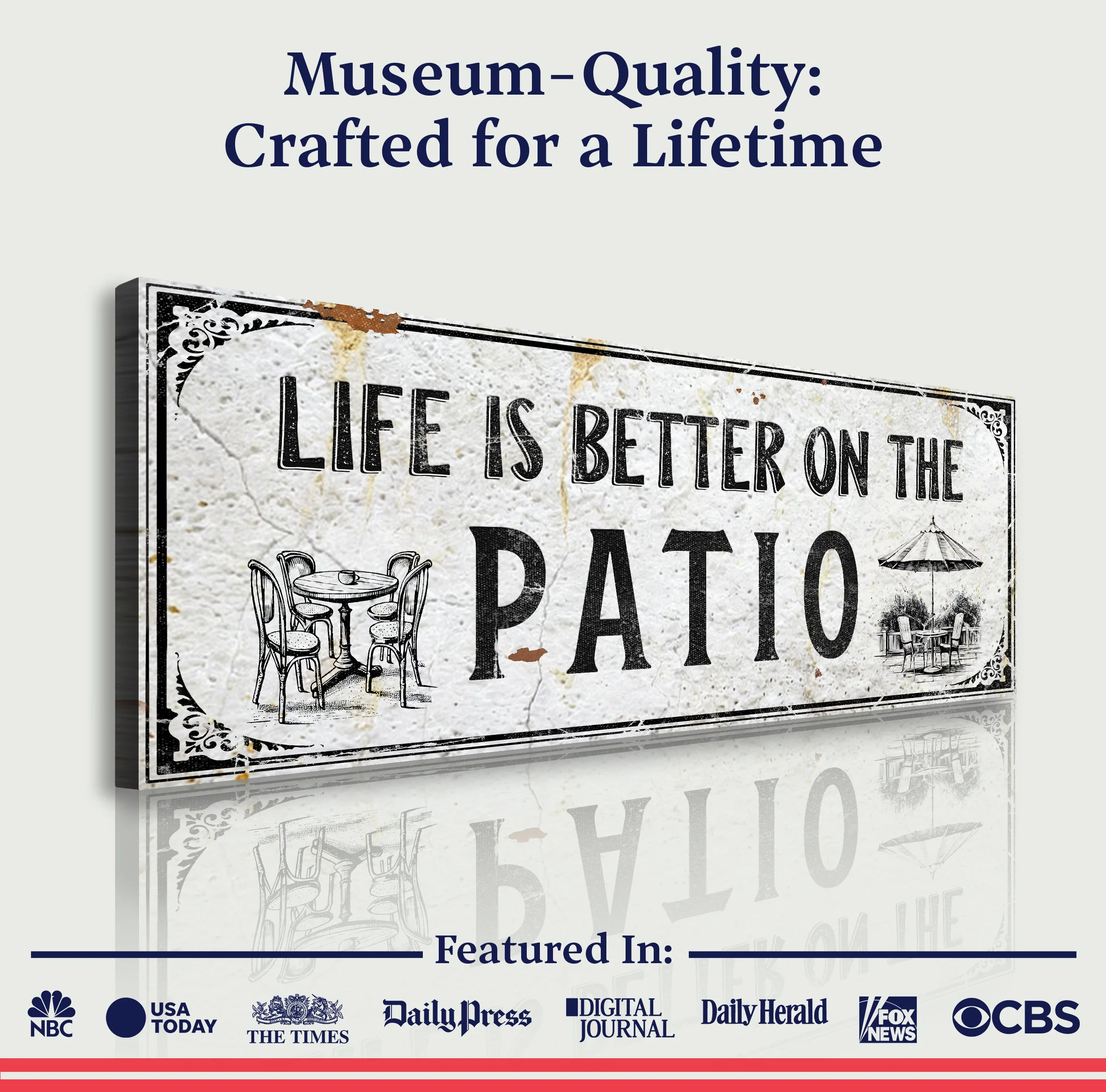 Life Is Better On The Patio Sign IV - Image 6