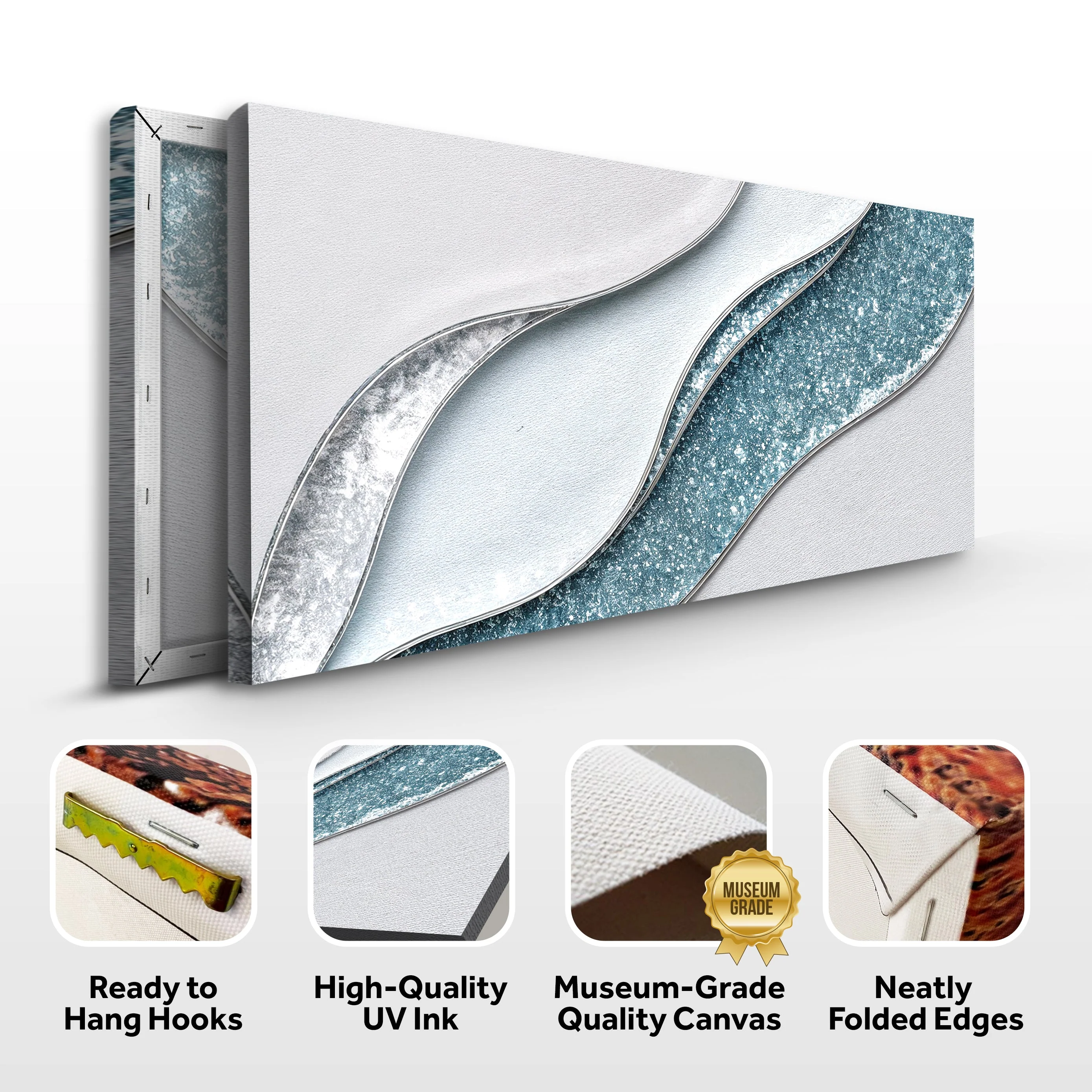 Lighter Waves Wall Art - Image 8