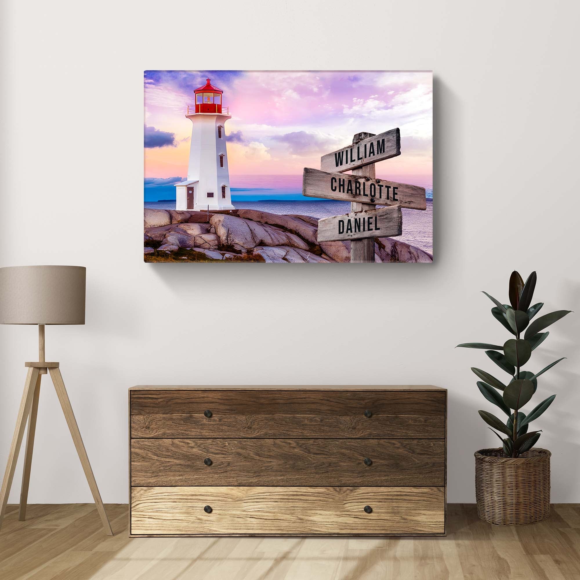 Lighthouse Family Names Sign - Image 3