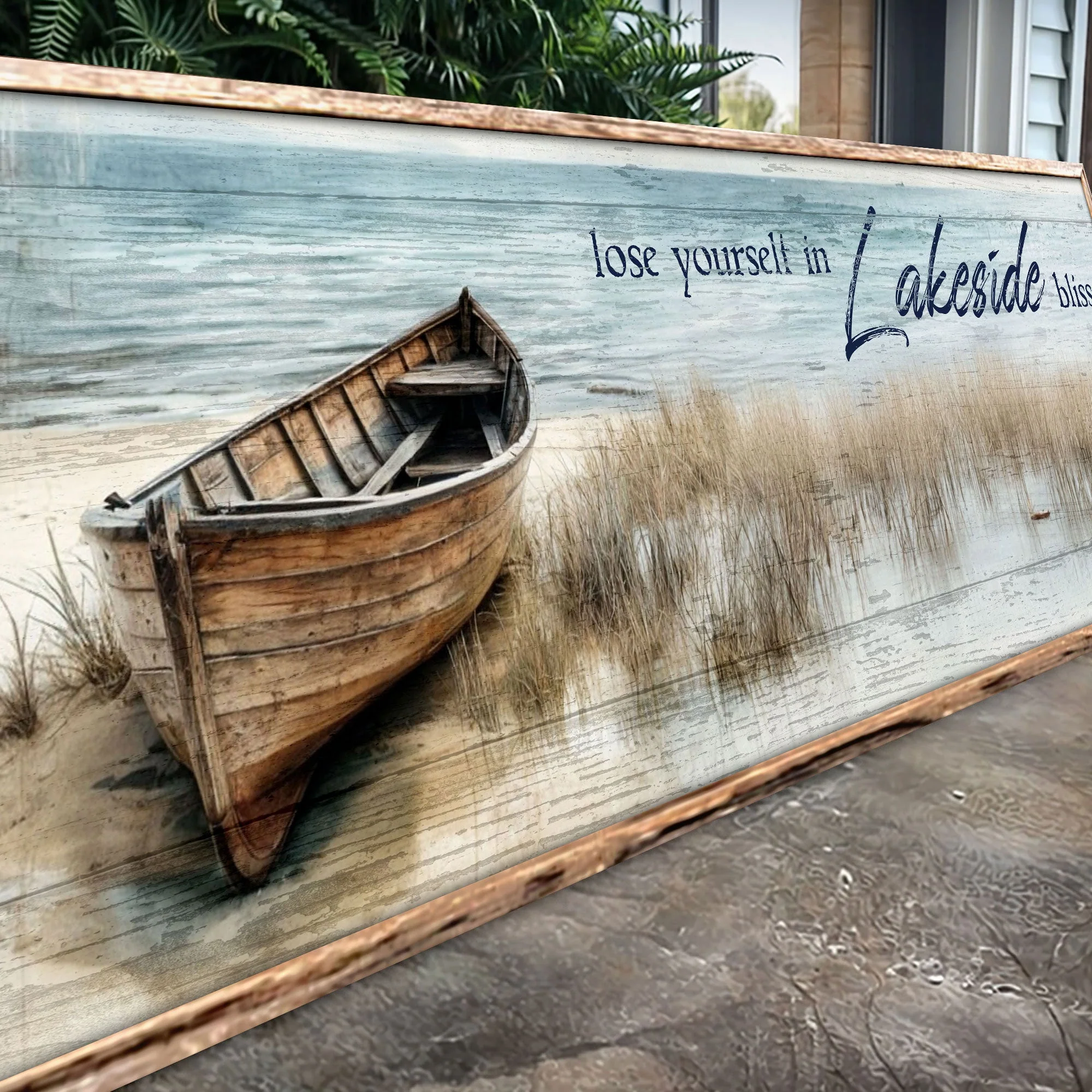 Lose Yourself in Lakeside Bliss Lake House Coastal Sign II - Image 5