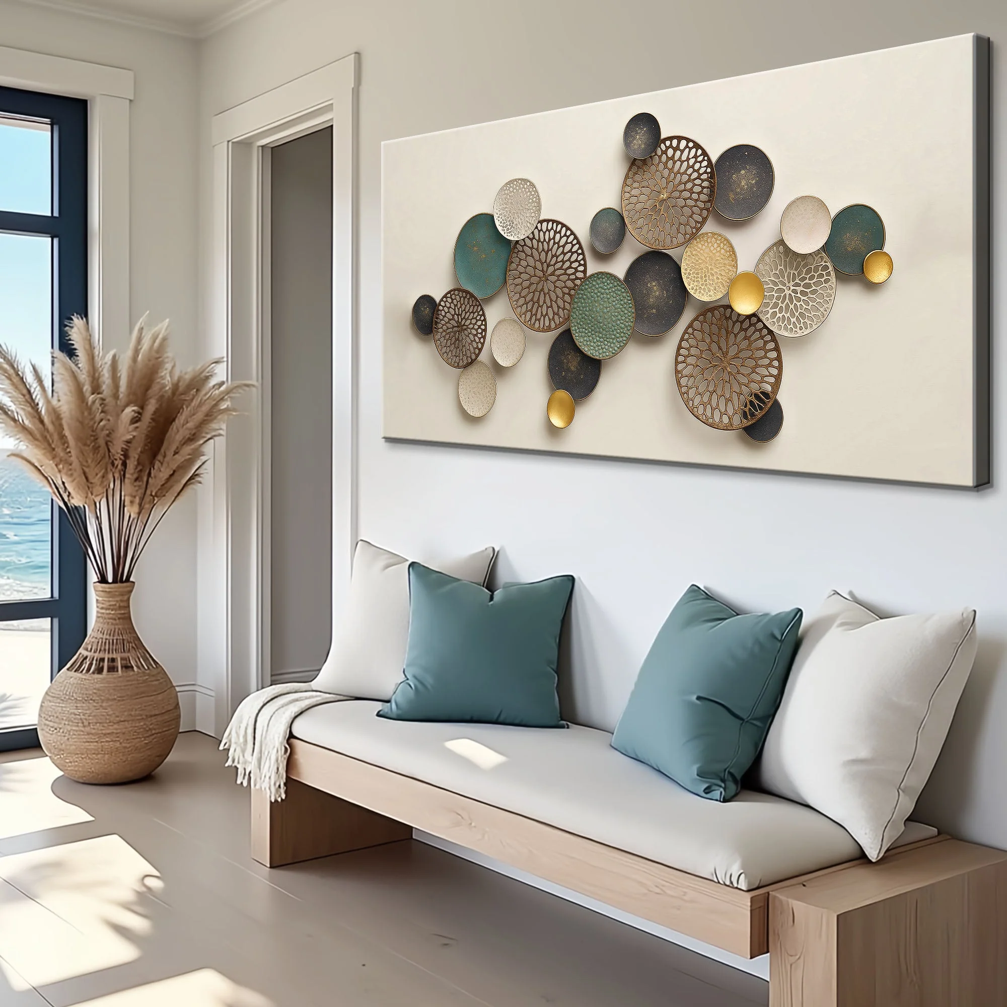 Lotus Leaf Abstract Wall Art II - Image 2