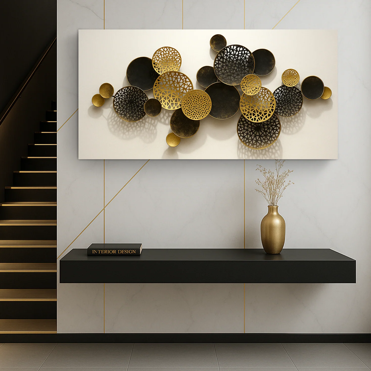Lotus Leaf Abstract Wall Art V - Image 4