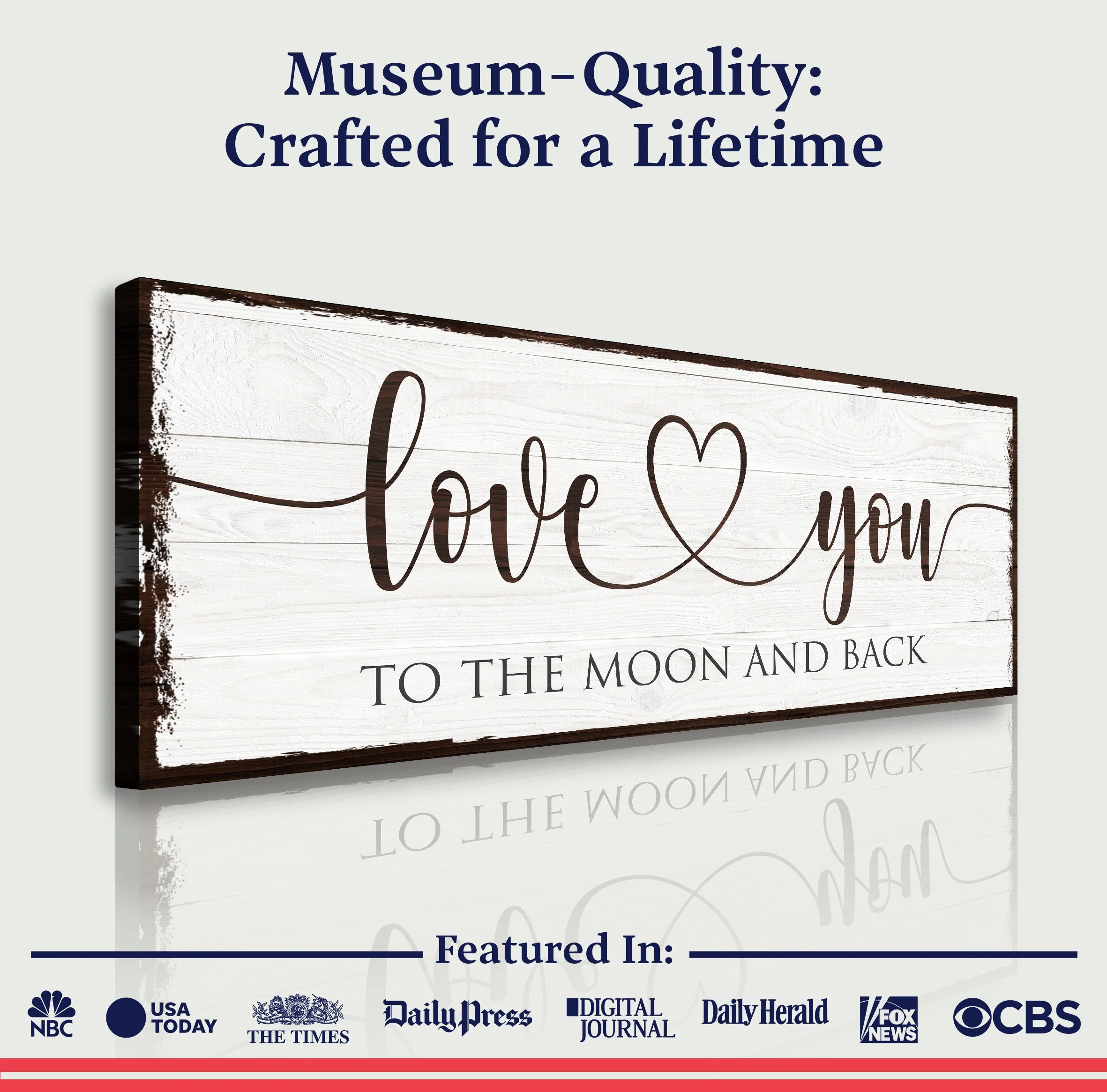 Love You To The Moon And Back Sign - Image 4