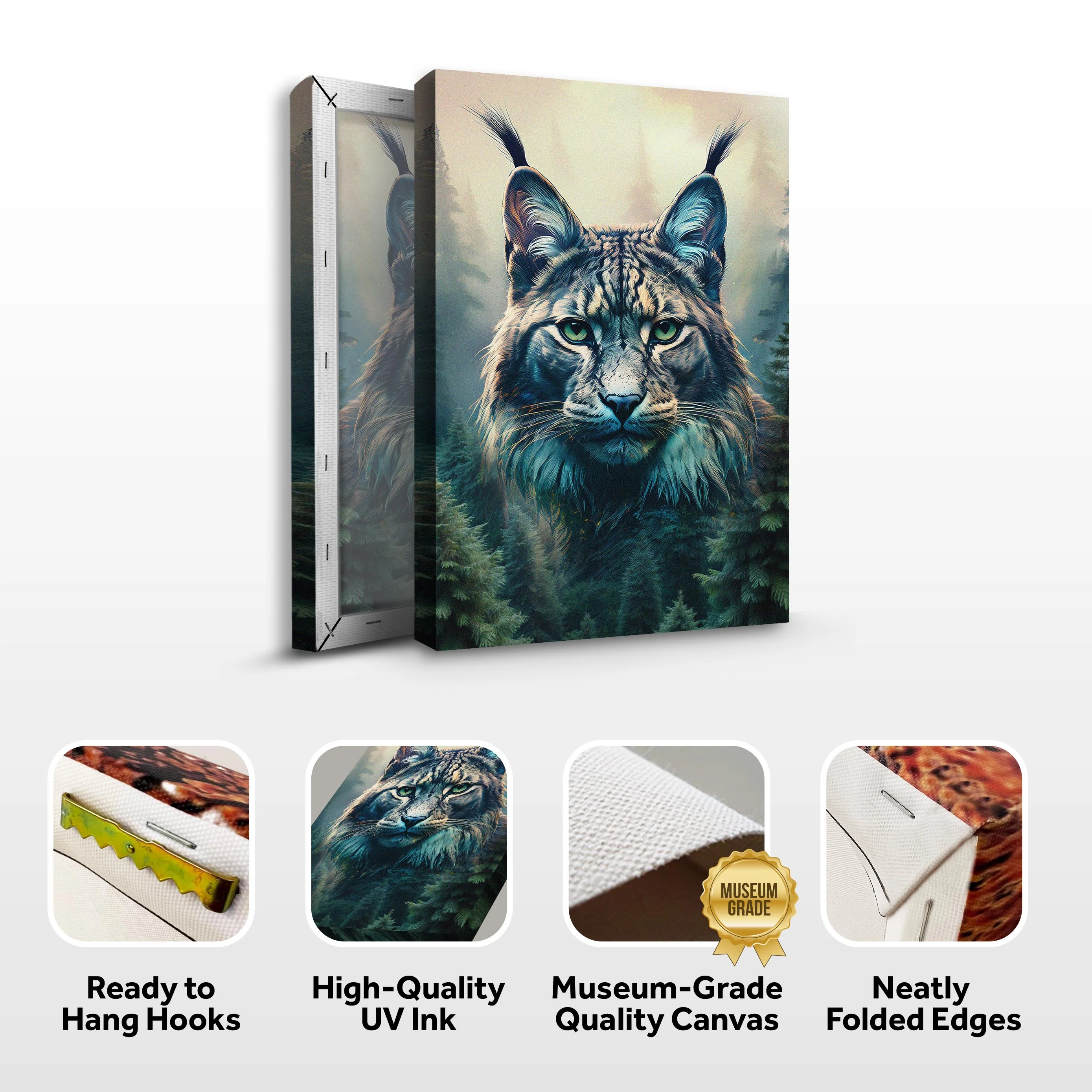 Lynx Double Exposure Wall Art - Image 8