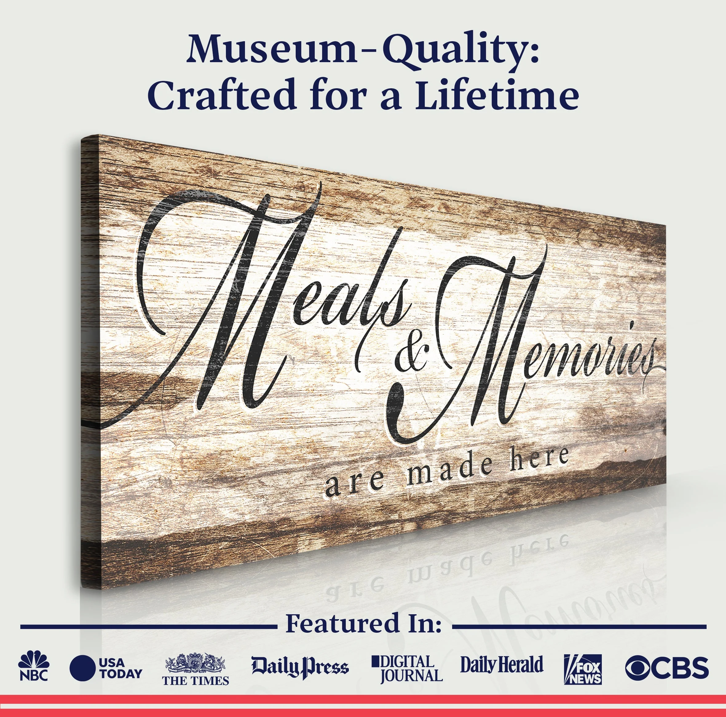 Meals and Memories are Made Here Kitchen Sign II - Image 5