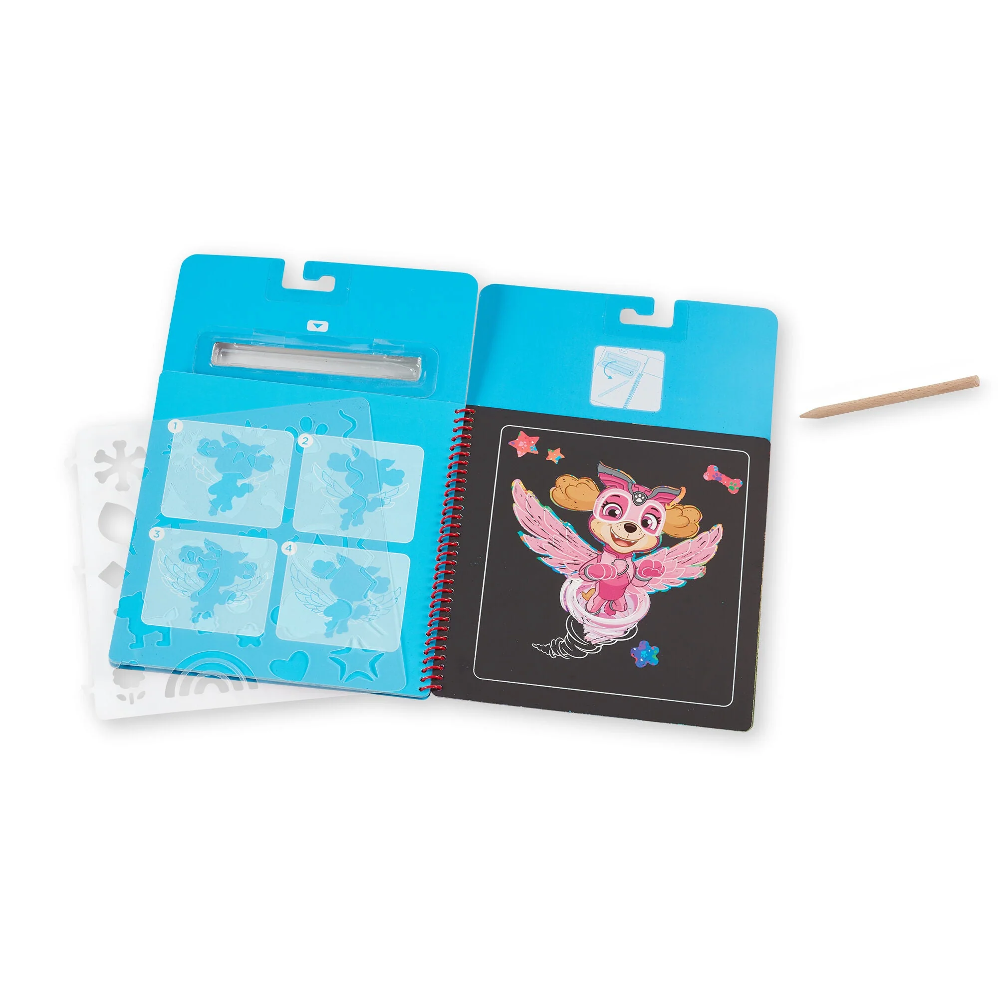 Melissa & Doug PAW Patrol Scratch Art Pad - Skye - Image 6