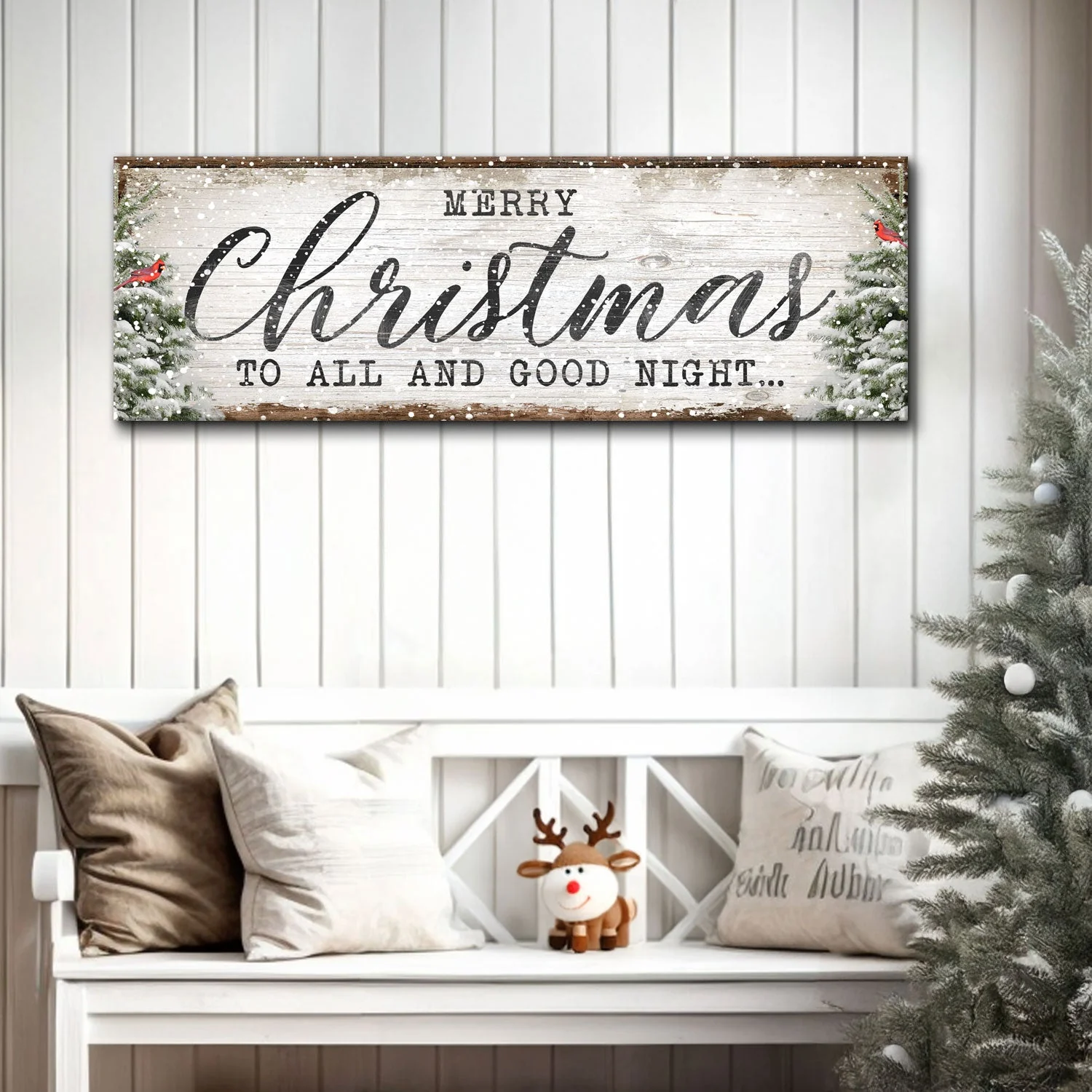 Merry Christmas To All And Goodnight Sign - Image 2