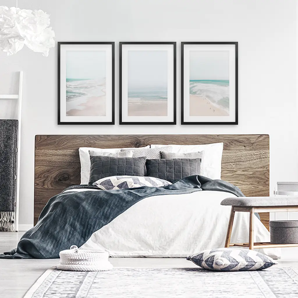Minimalist Neutral Ocean Beach Wall Art Set of 3 Pieces - Image 5