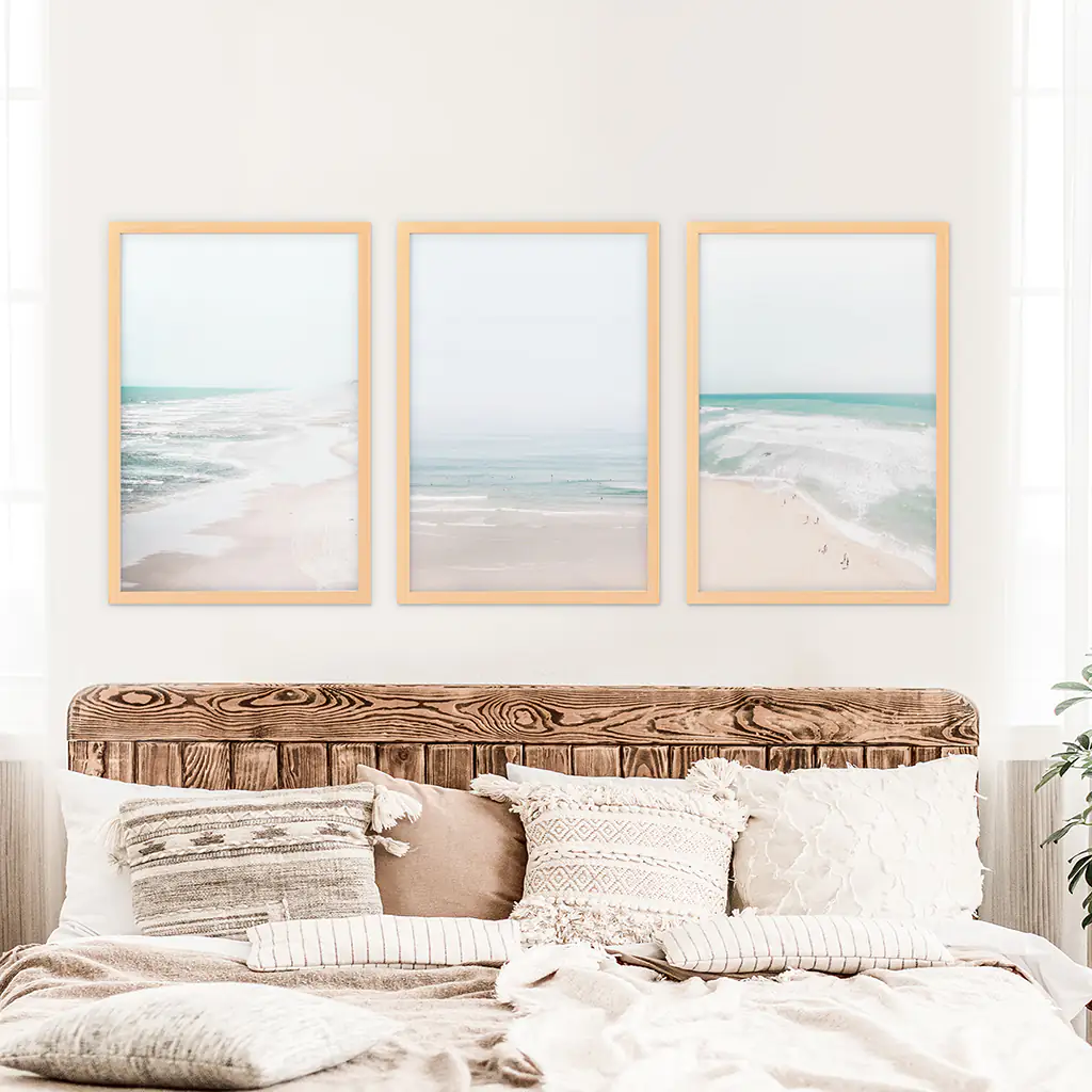 Minimalist Neutral Ocean Beach Wall Art Set of 3 Pieces - Image 8