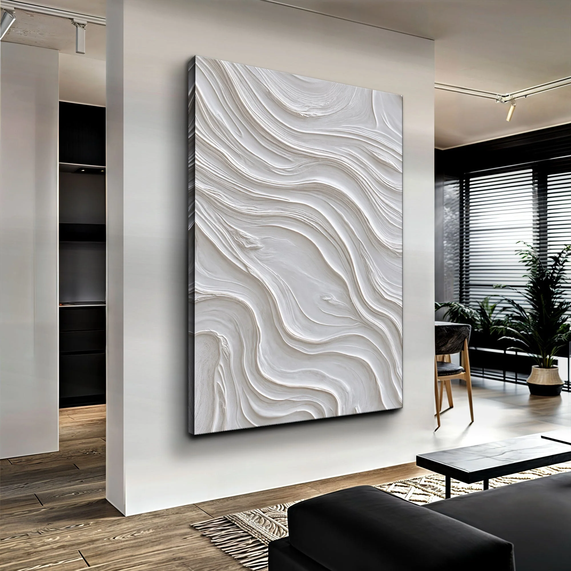 Minimalist Ocean Wave Wall Art - Image 2
