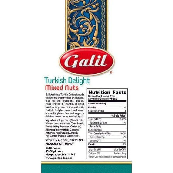 Mixed Nuts Turkish Delight, Galil - Image 4