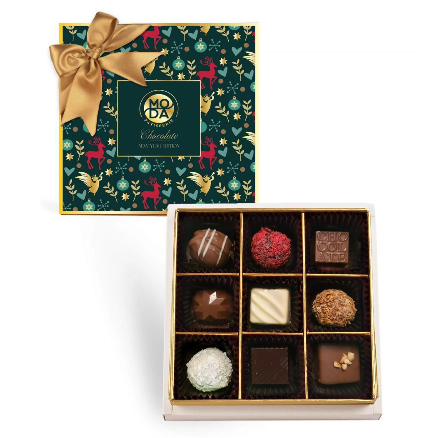 Moda Assorted Chocolate Truffles New Year Gift Pack 3.7oz (100G)